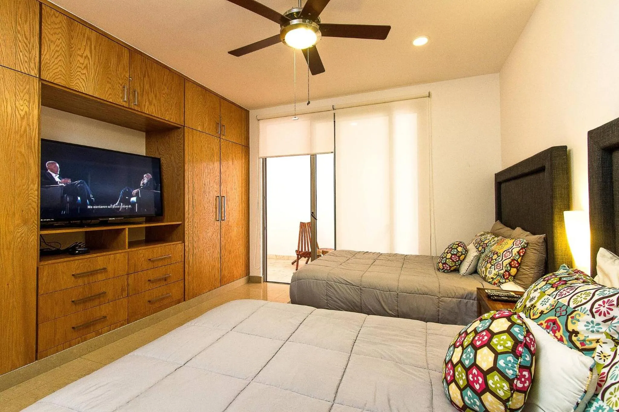 Bed in Breathtaking 2 Bedroom, Private Terrace - Bbq