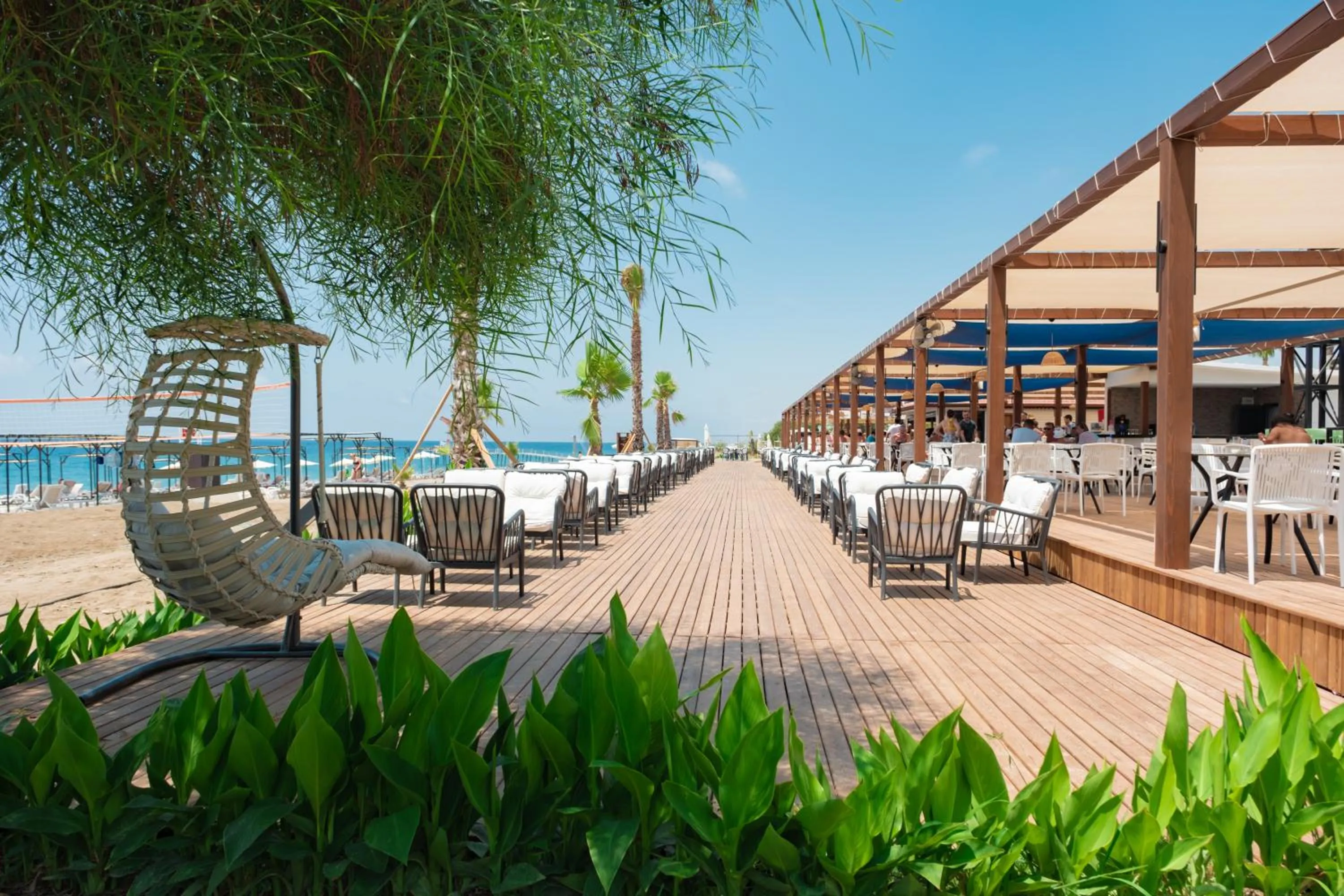 Patio in La Benata Beach Hotel