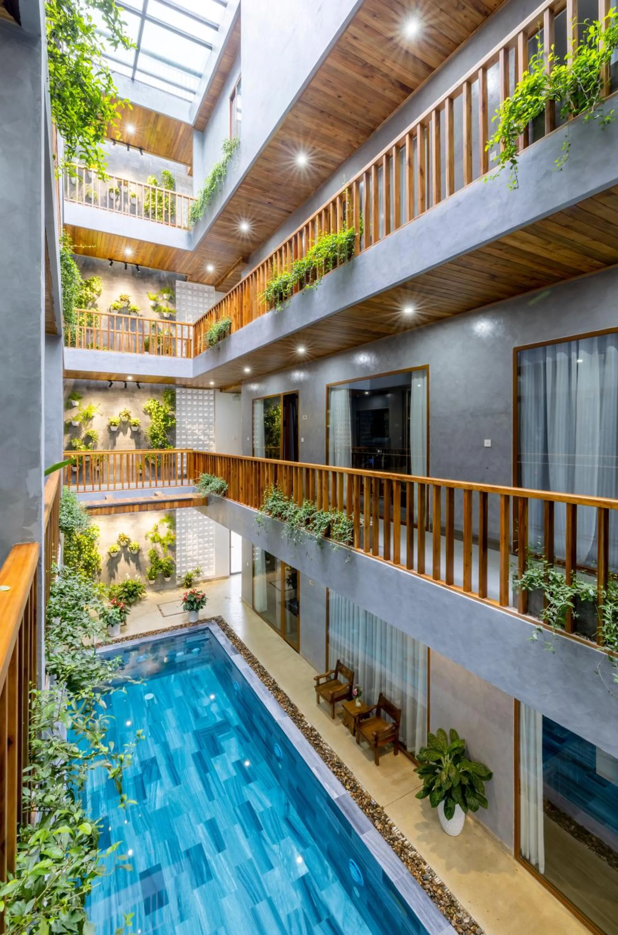 Pool view in Moon Sun Boutique Villa Hotel