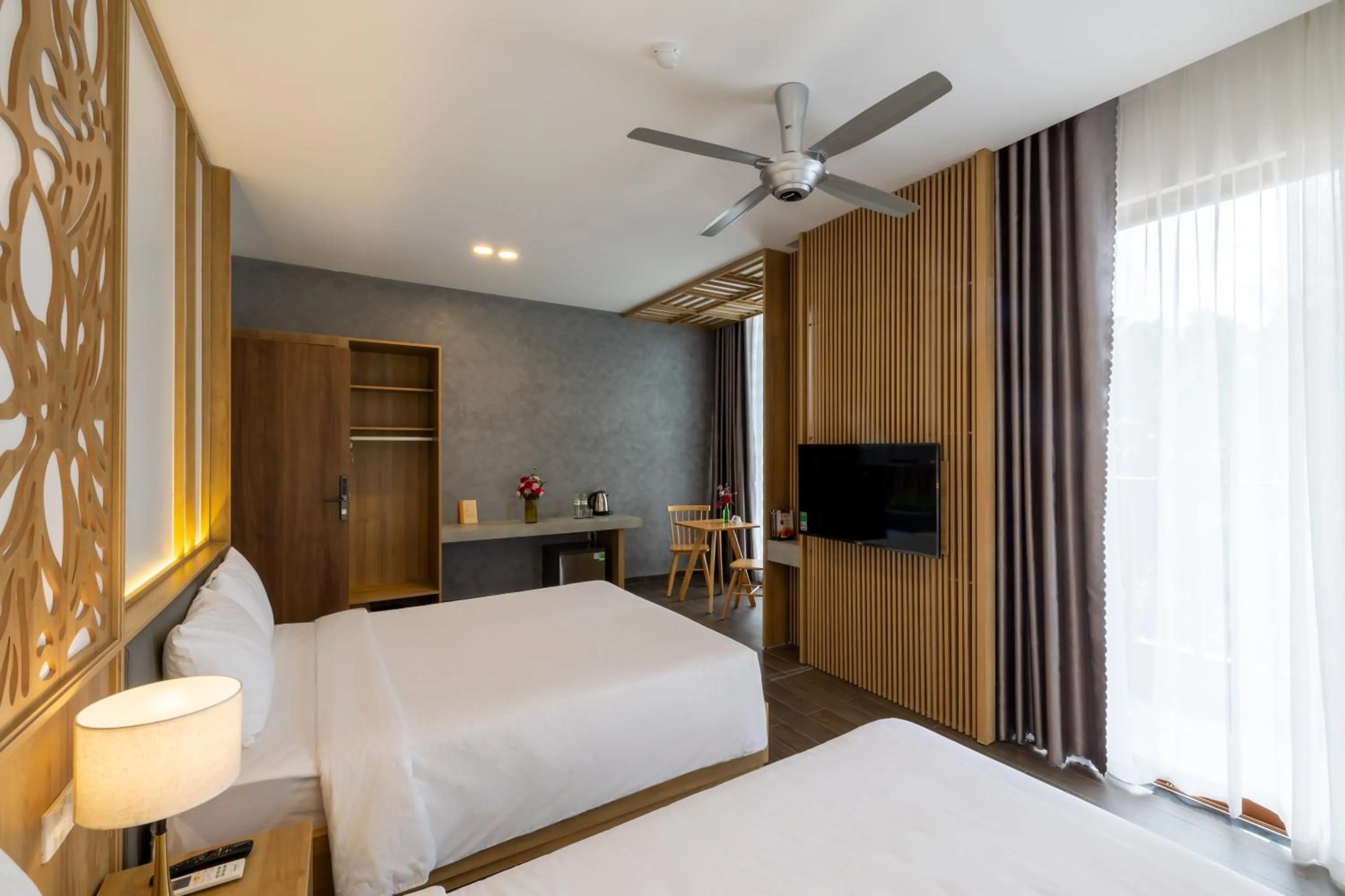 Bed in Moon Sun Boutique Villa Hotel