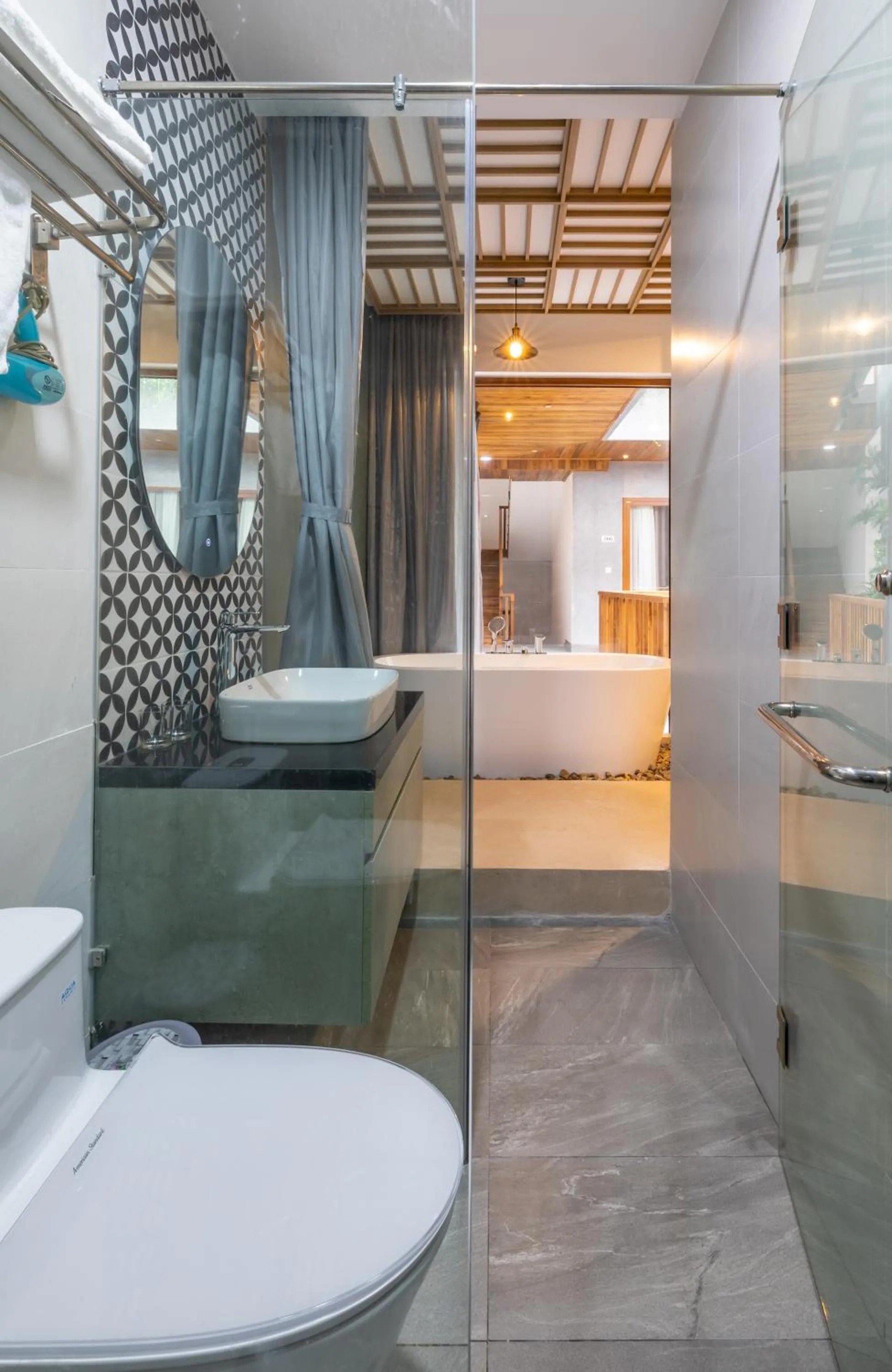 Toilet in Moon Sun Boutique Villa Hotel