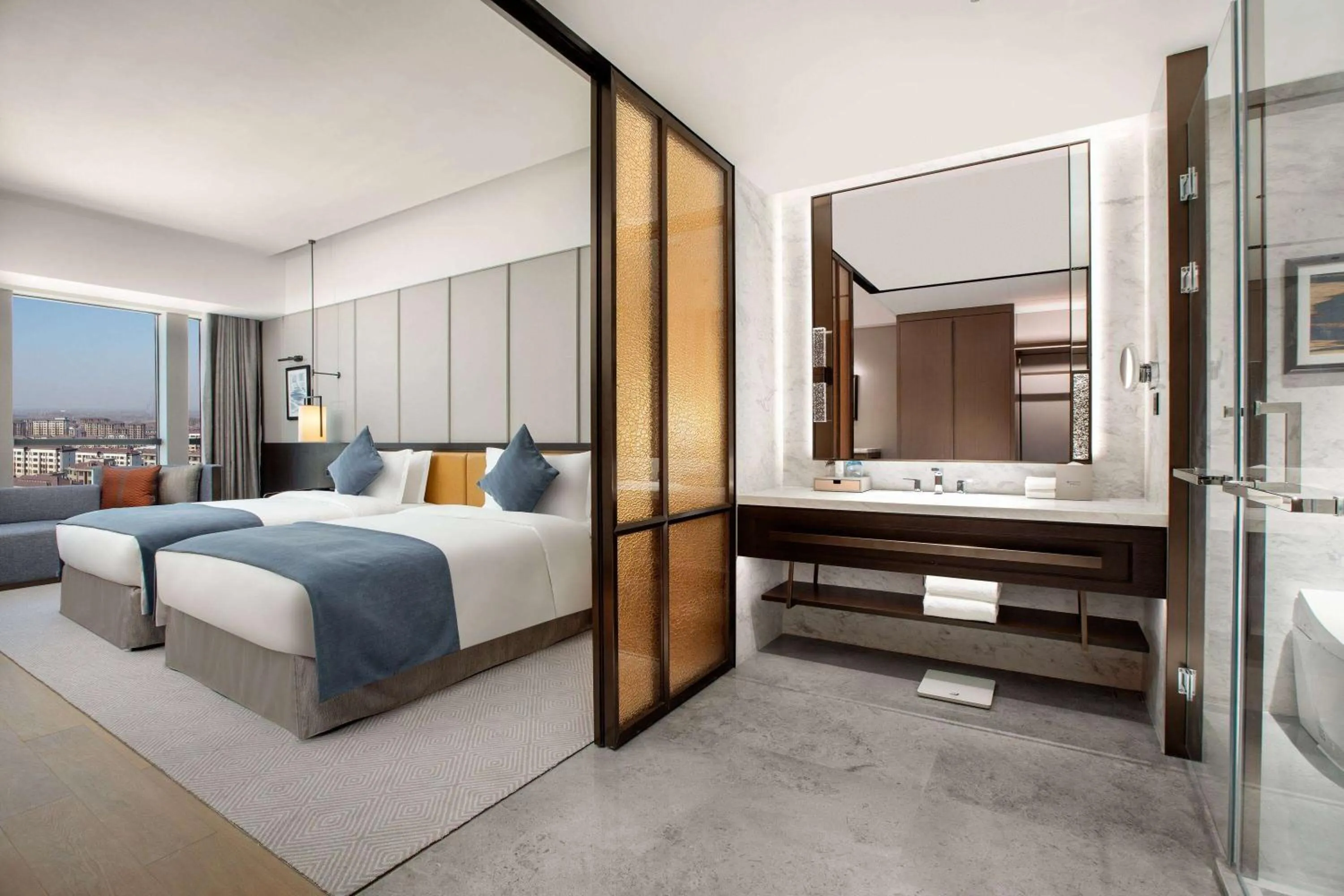 Photo of the whole room, Bed in Wyndham Xiong'an