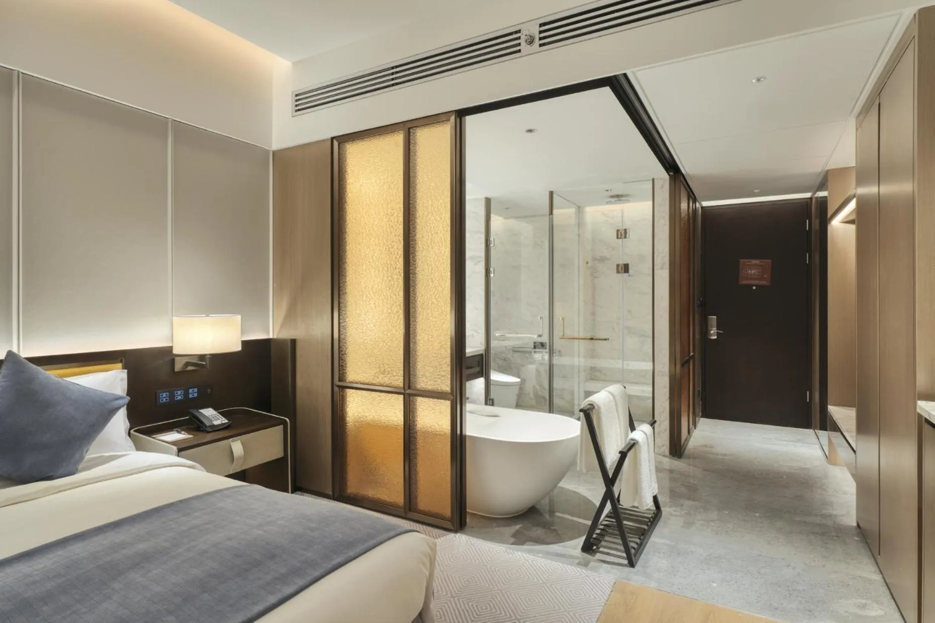 Photo of the whole room, Bed in Wyndham Xiong'an