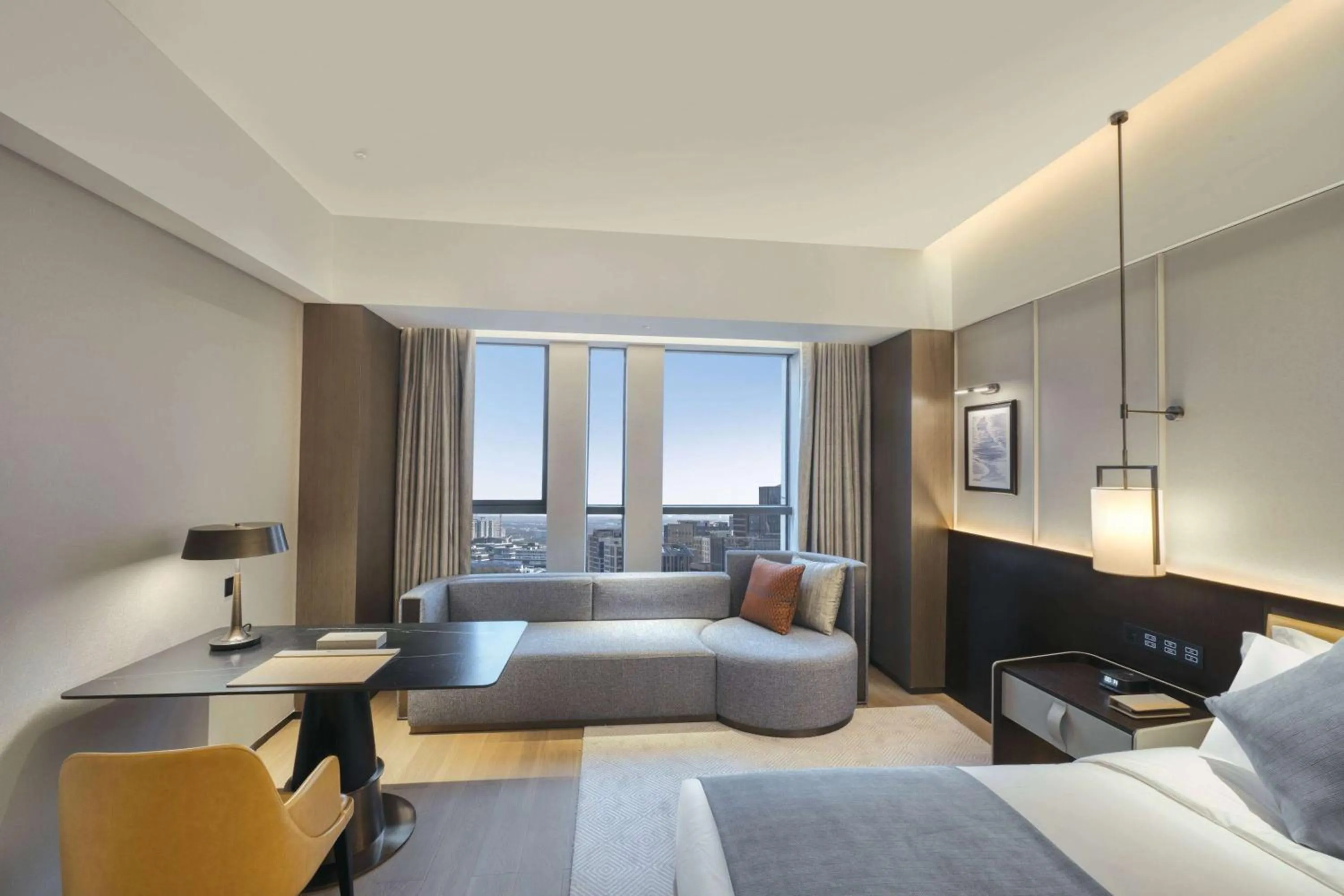 Photo of the whole room, Bed in Wyndham Xiong'an