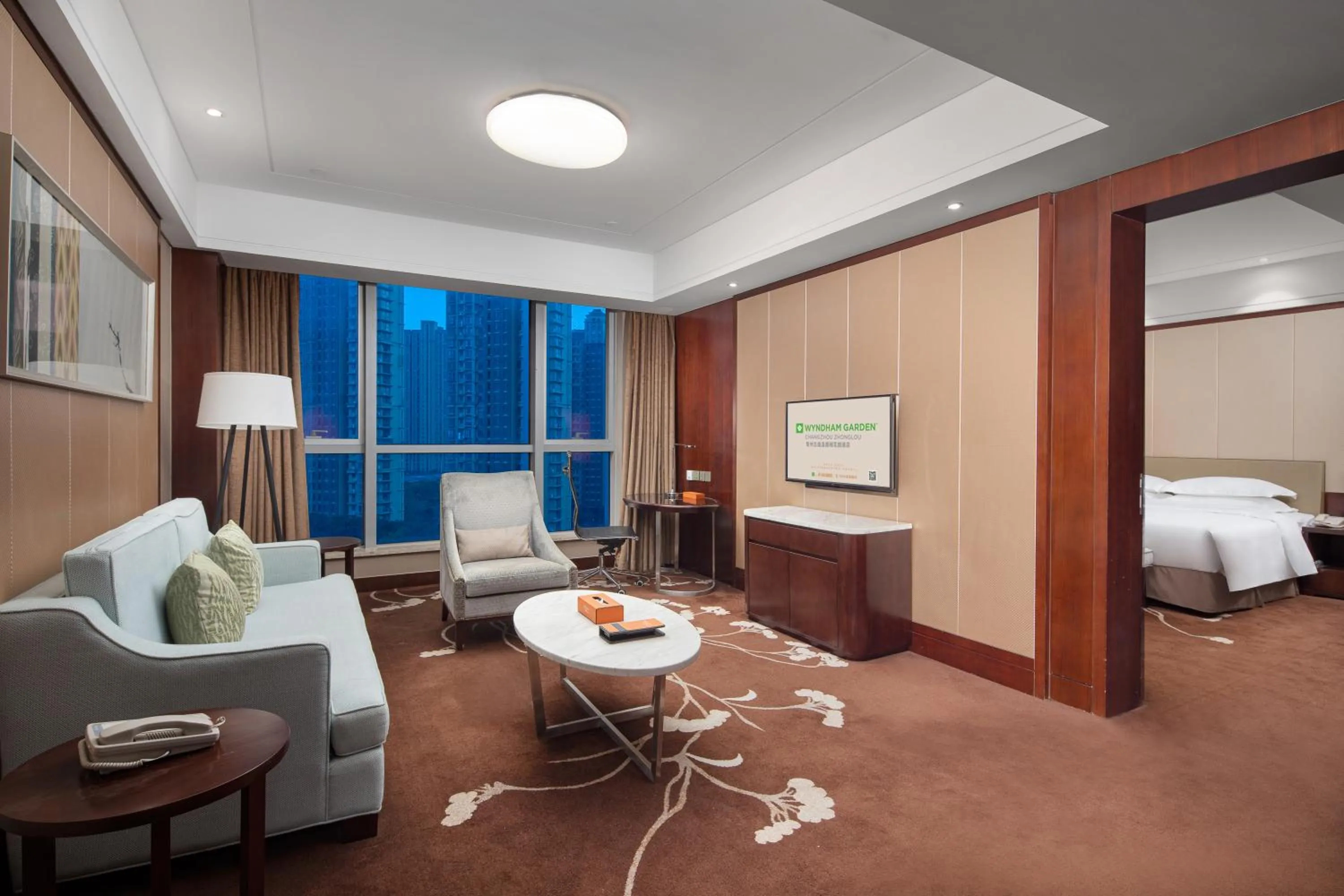 Bed in Wyndham Garden Changzhou Zhonglou