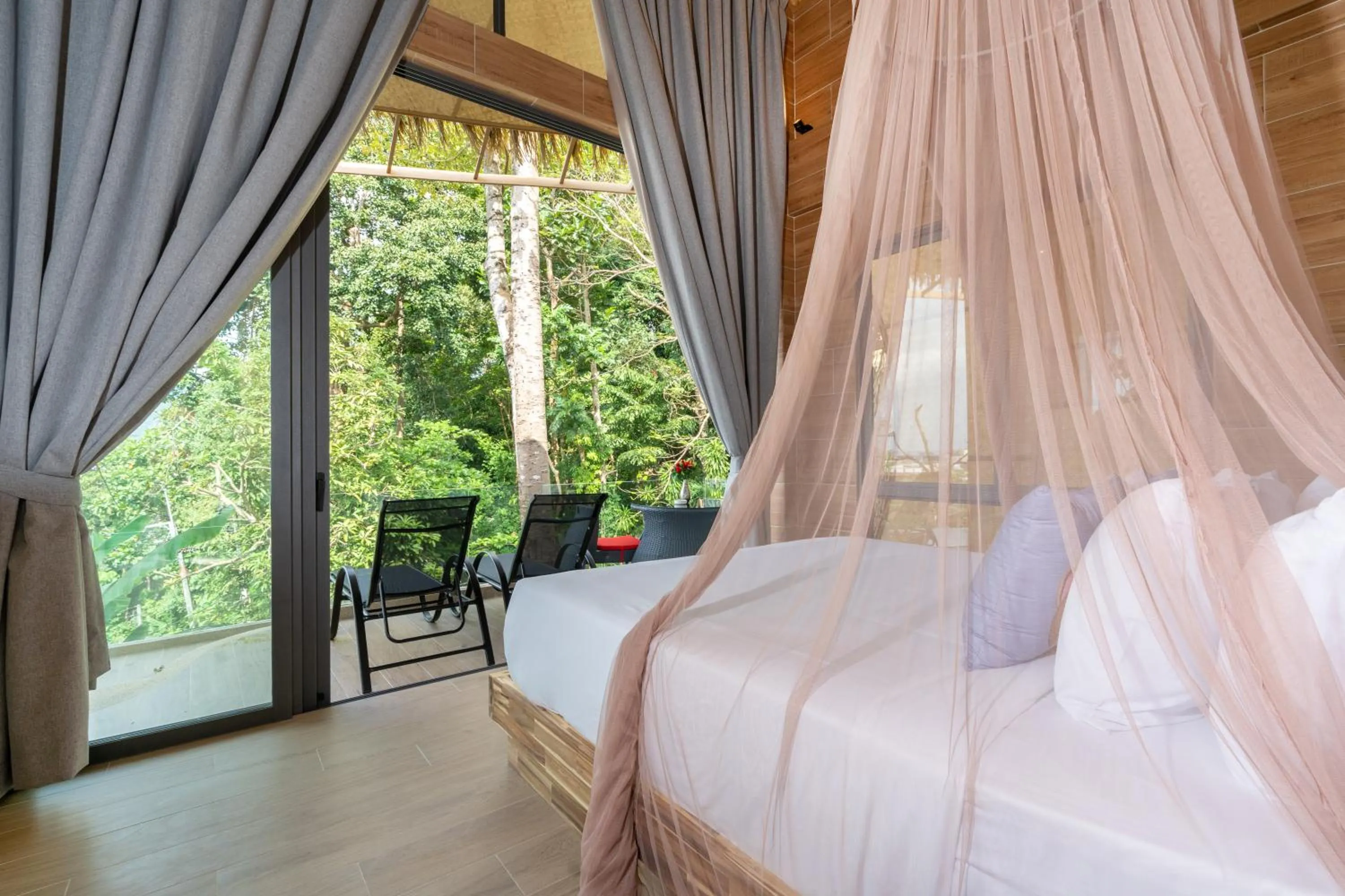 Bed in Three Monkeys Villas