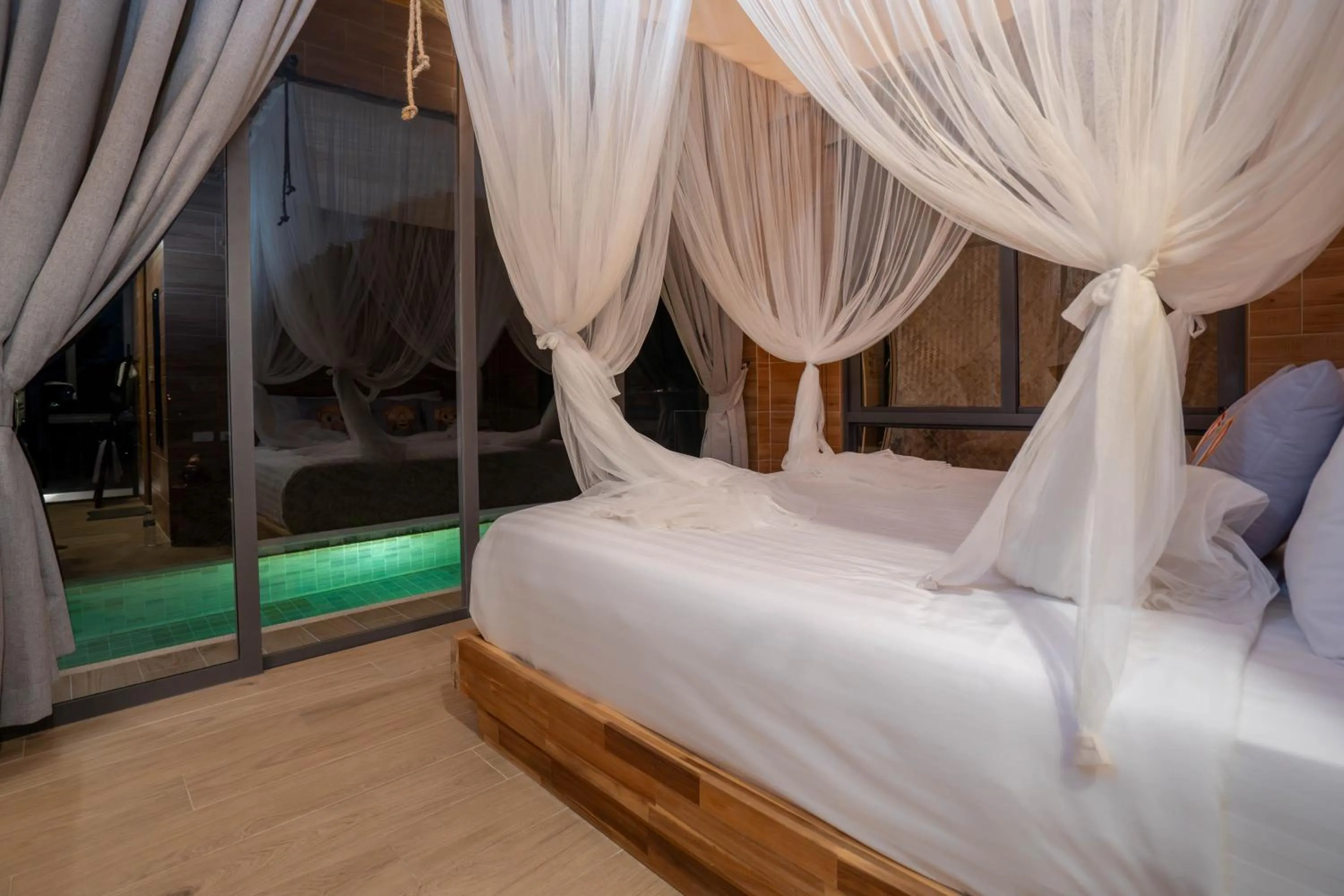Bed in Three Monkeys Villas