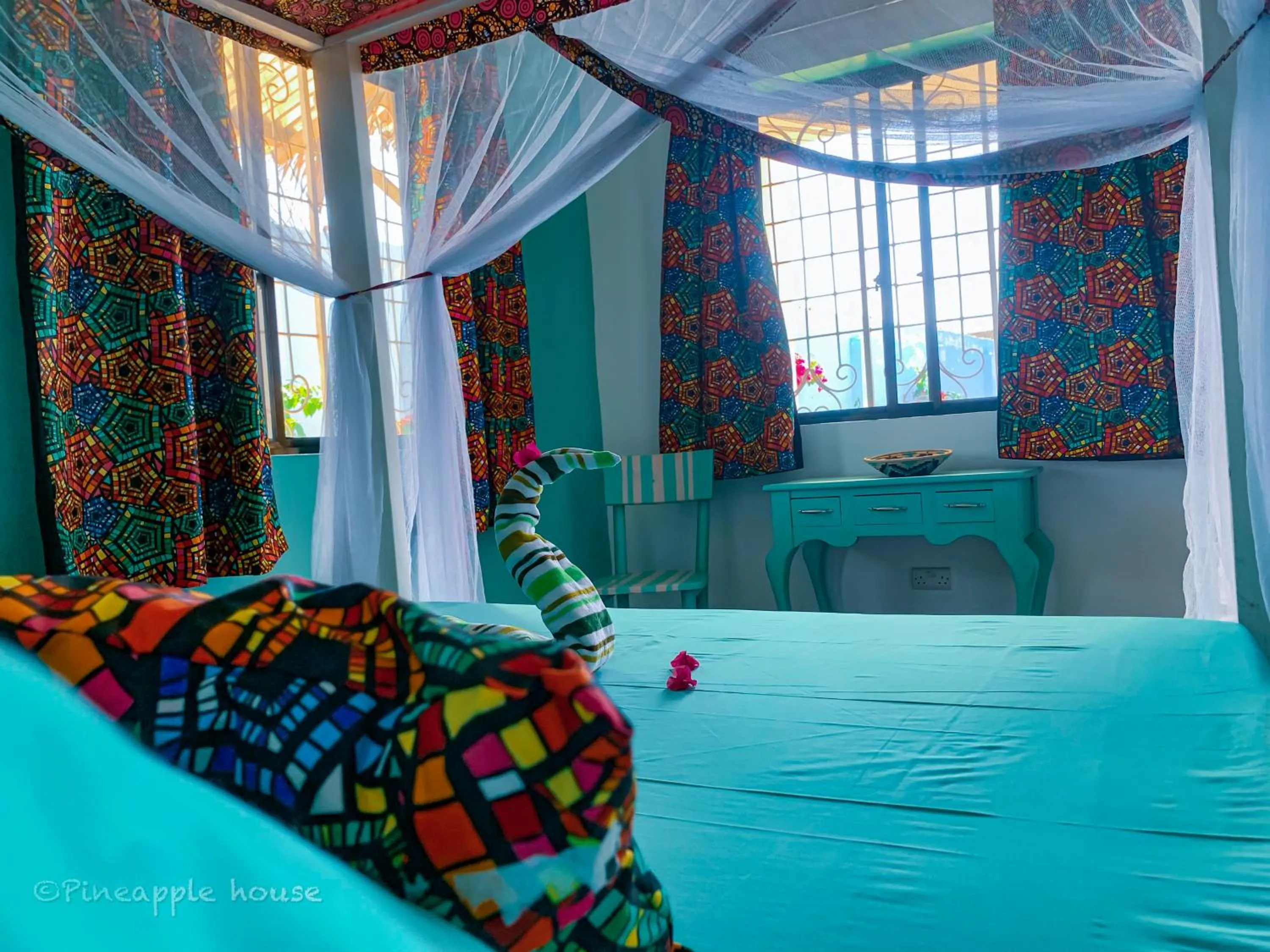 Bed in Pineapple House