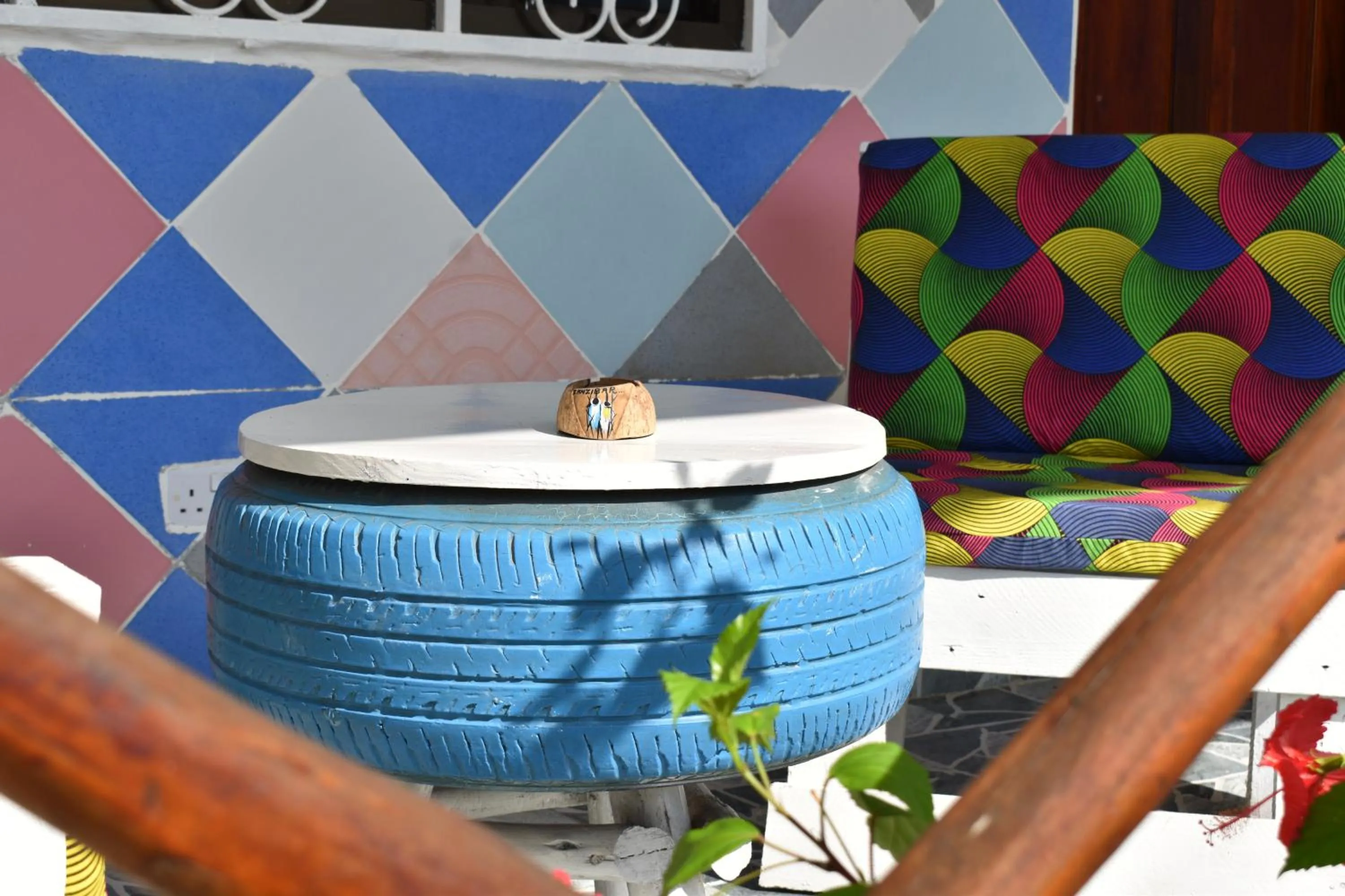 Seating area in Pineapple House