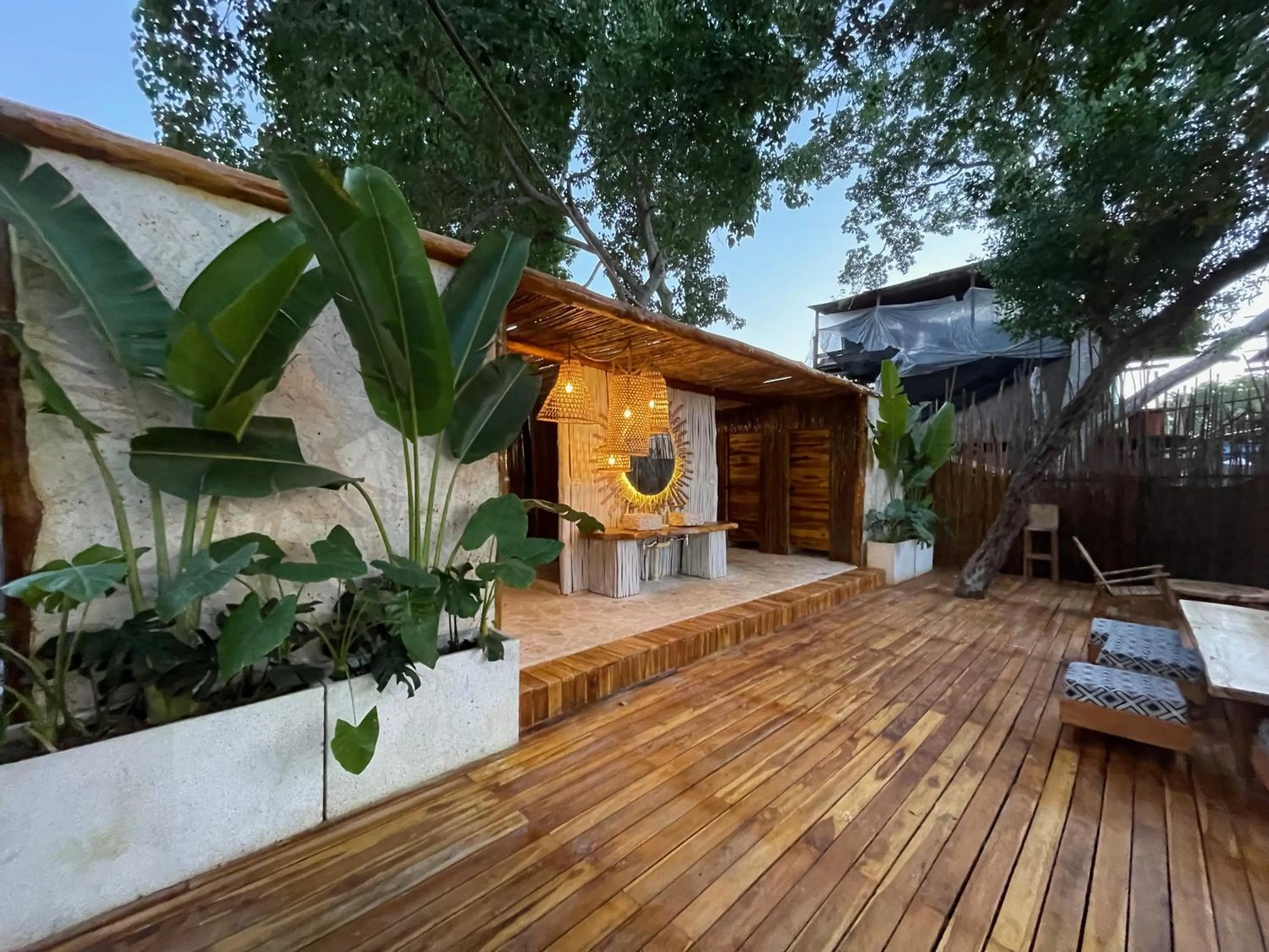 Patio in NENA BEACH CLUB & HOTEL