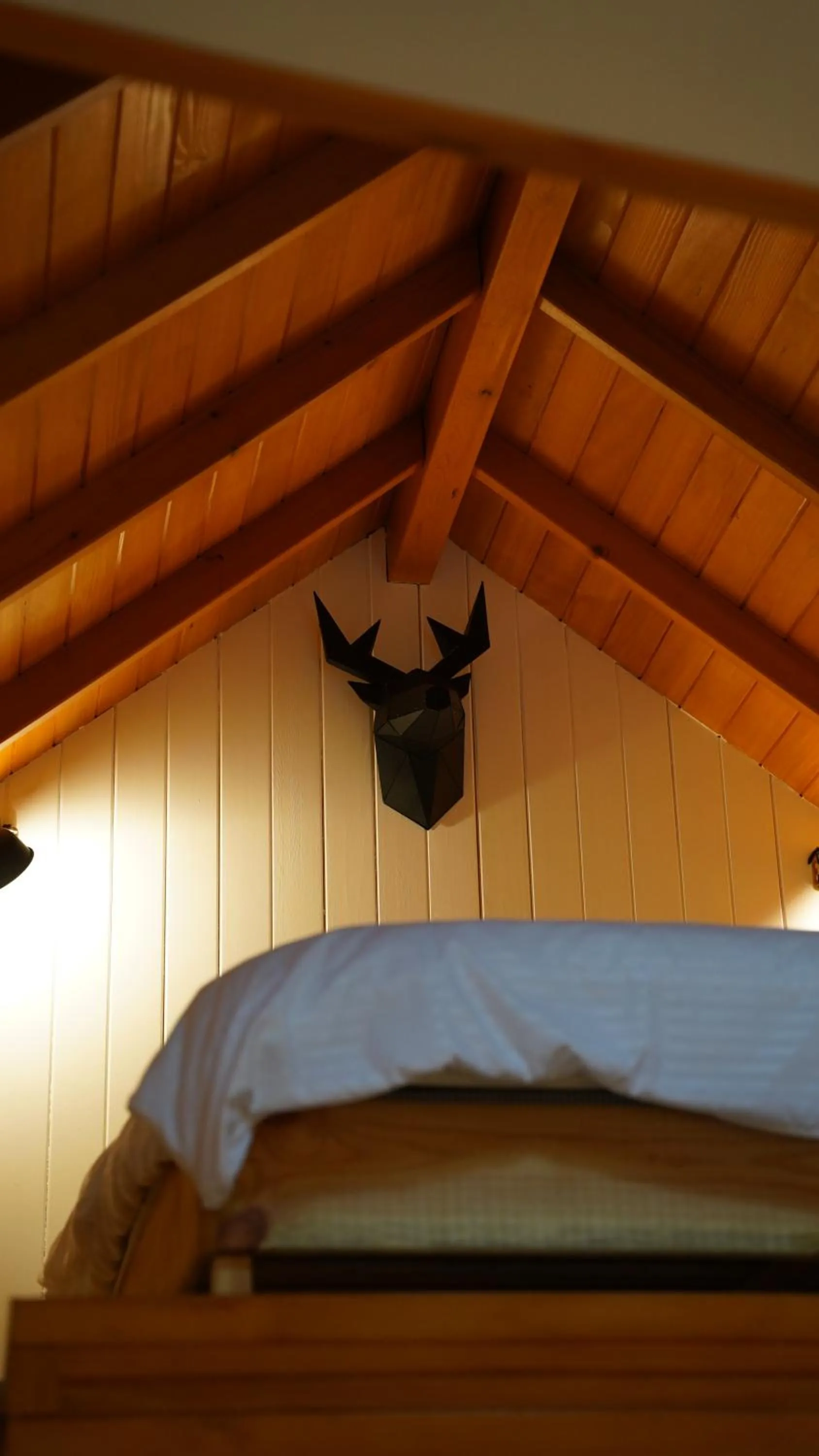 Bed in Pentalow Cabin