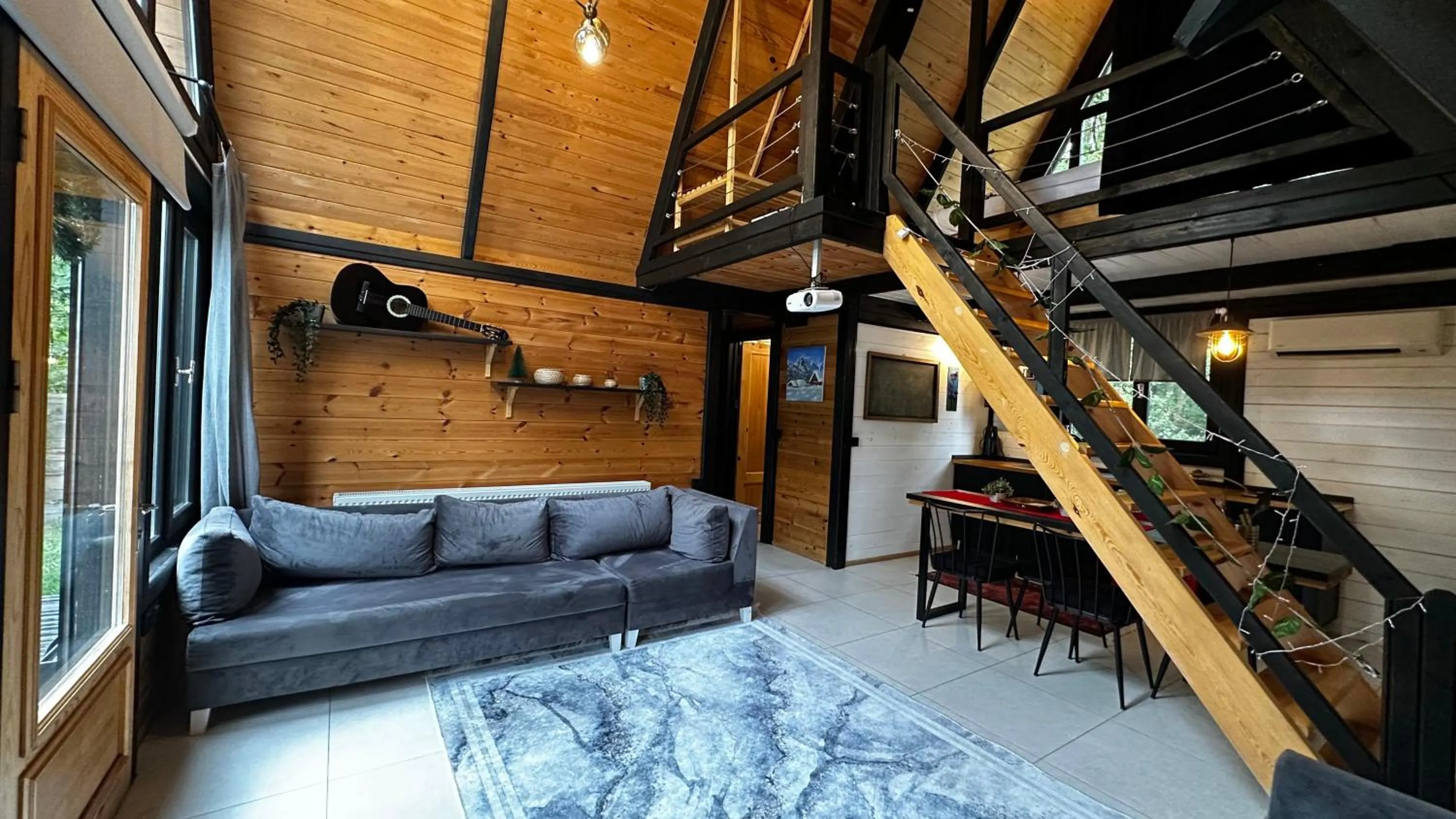 Living room in Pentalow Cabin