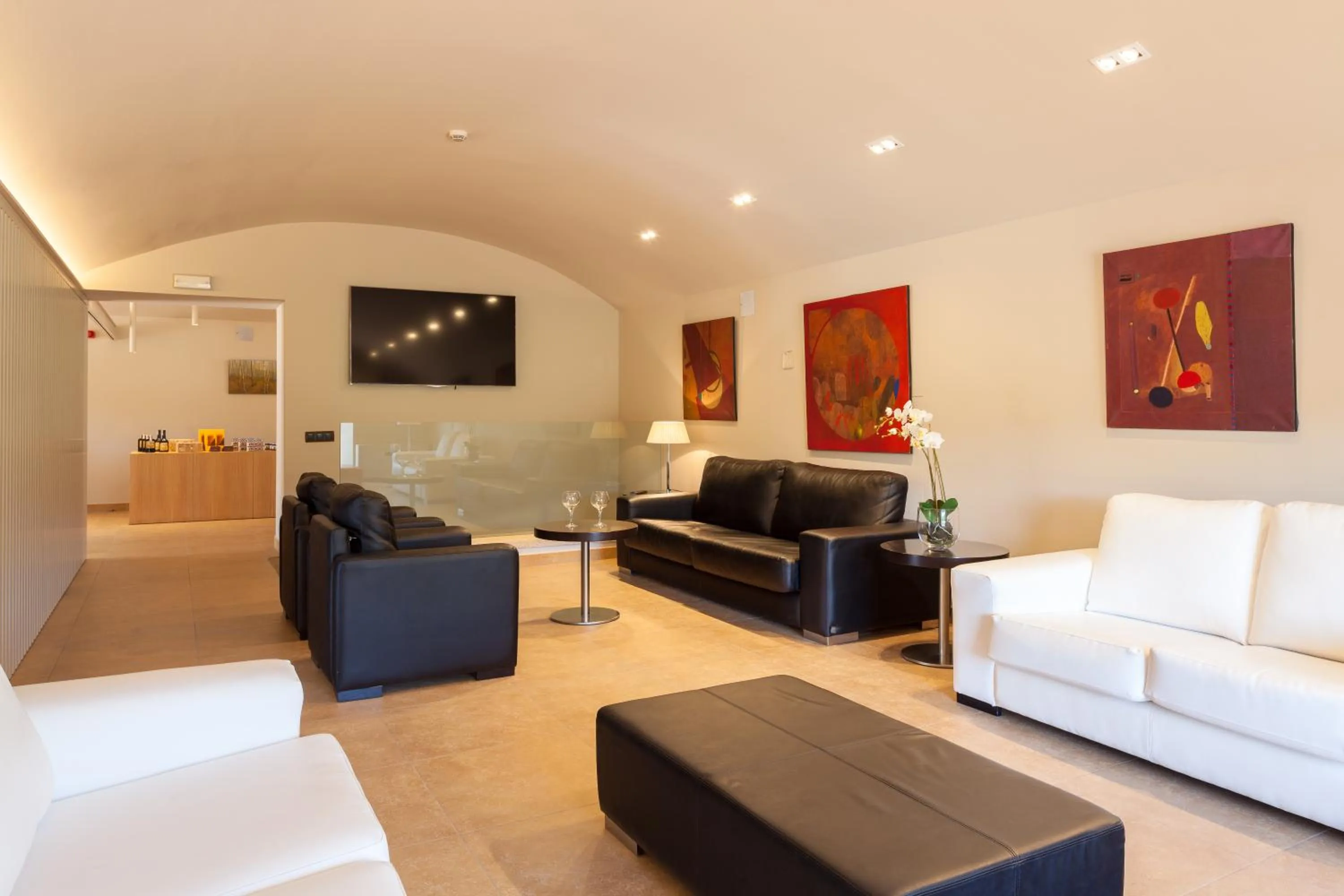 Communal lounge/ TV room in Hotel Vall de Bas