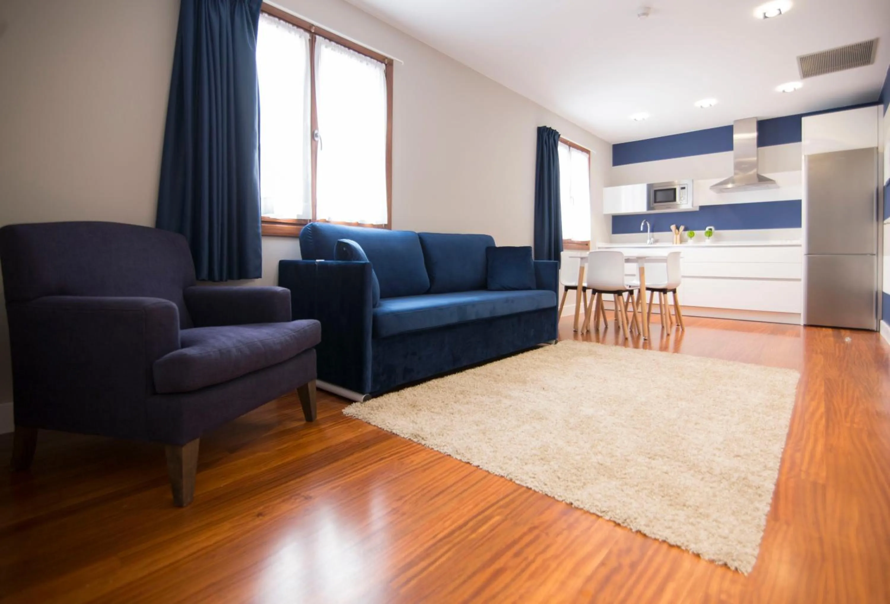Kitchen or kitchenette in Hotel Boutique Bahía de Plentzia