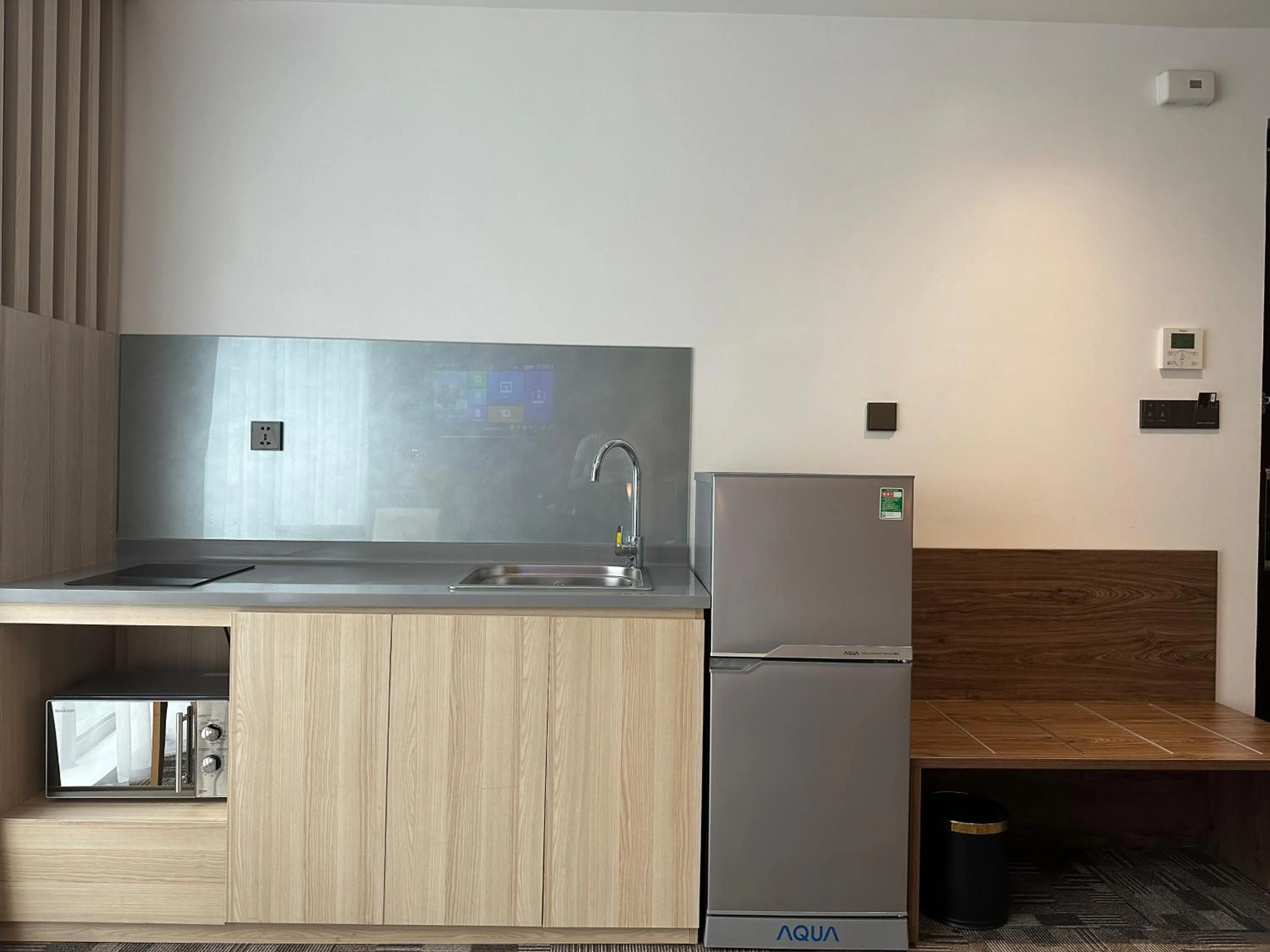 Kitchen or kitchenette in Hotel Yah Hanoi & Spa