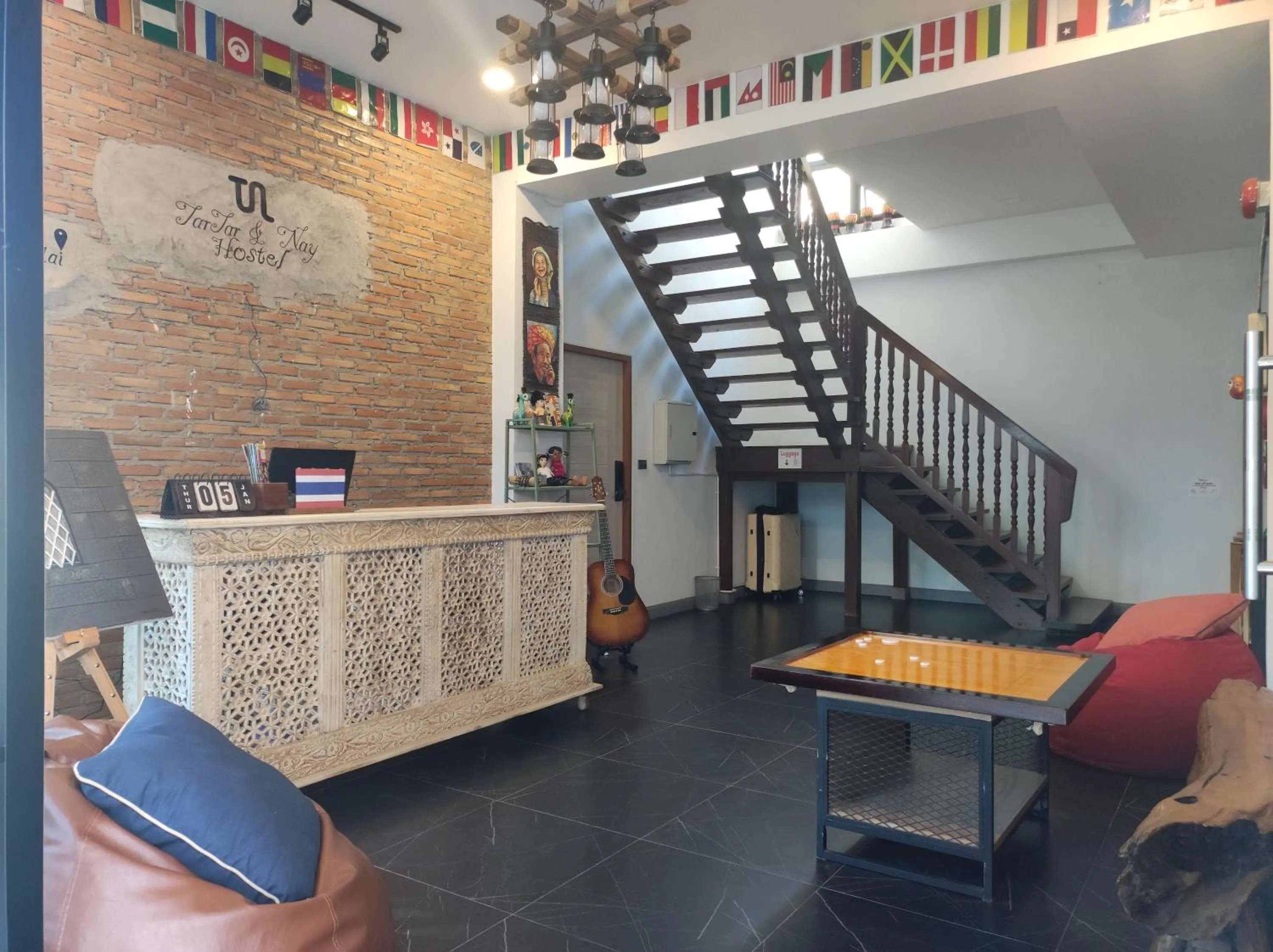 Living room in TarTar & Nay Hostel