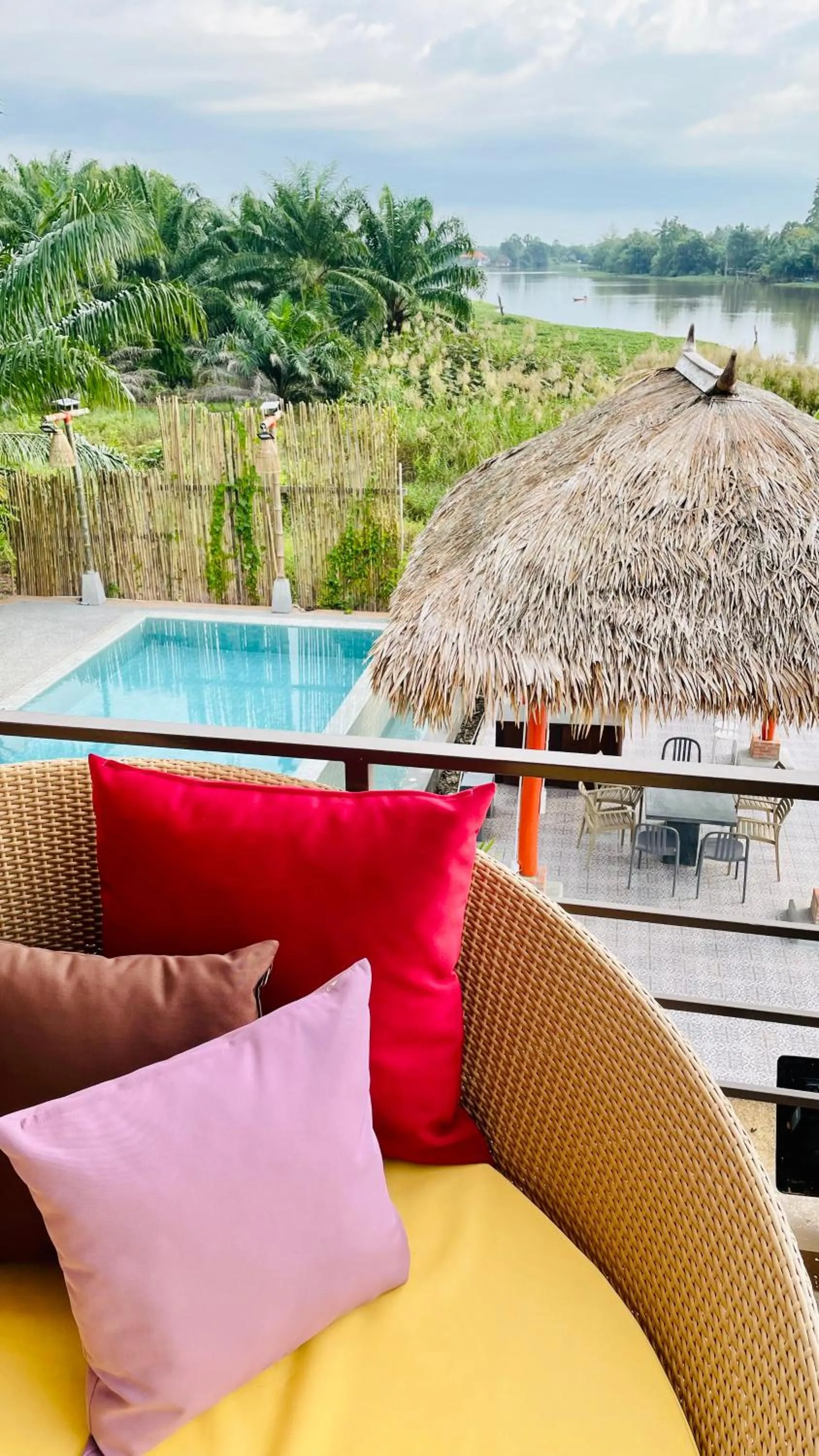 Pool view in Canal Village Pakpra Phatthalung