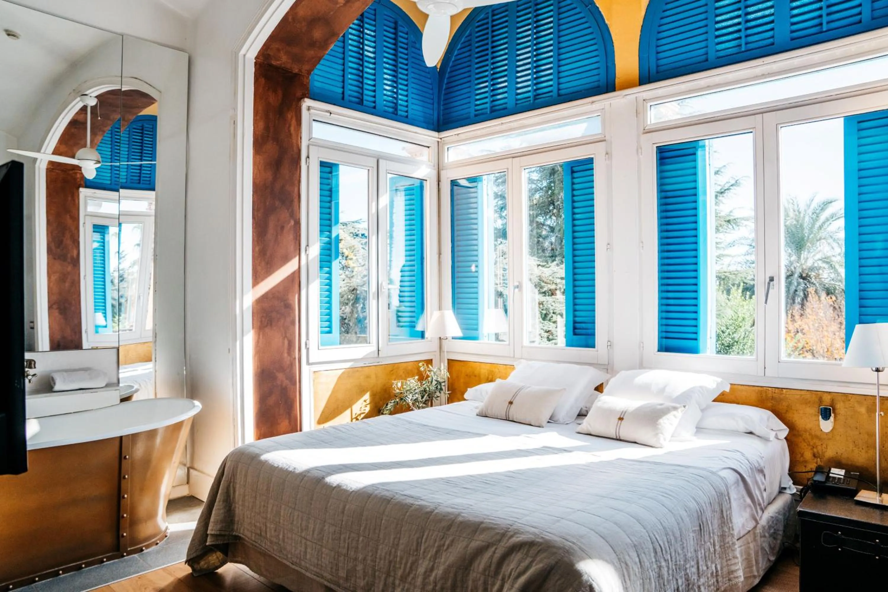 Bedroom, Bed in Hotel Boutique Mas Passamaner