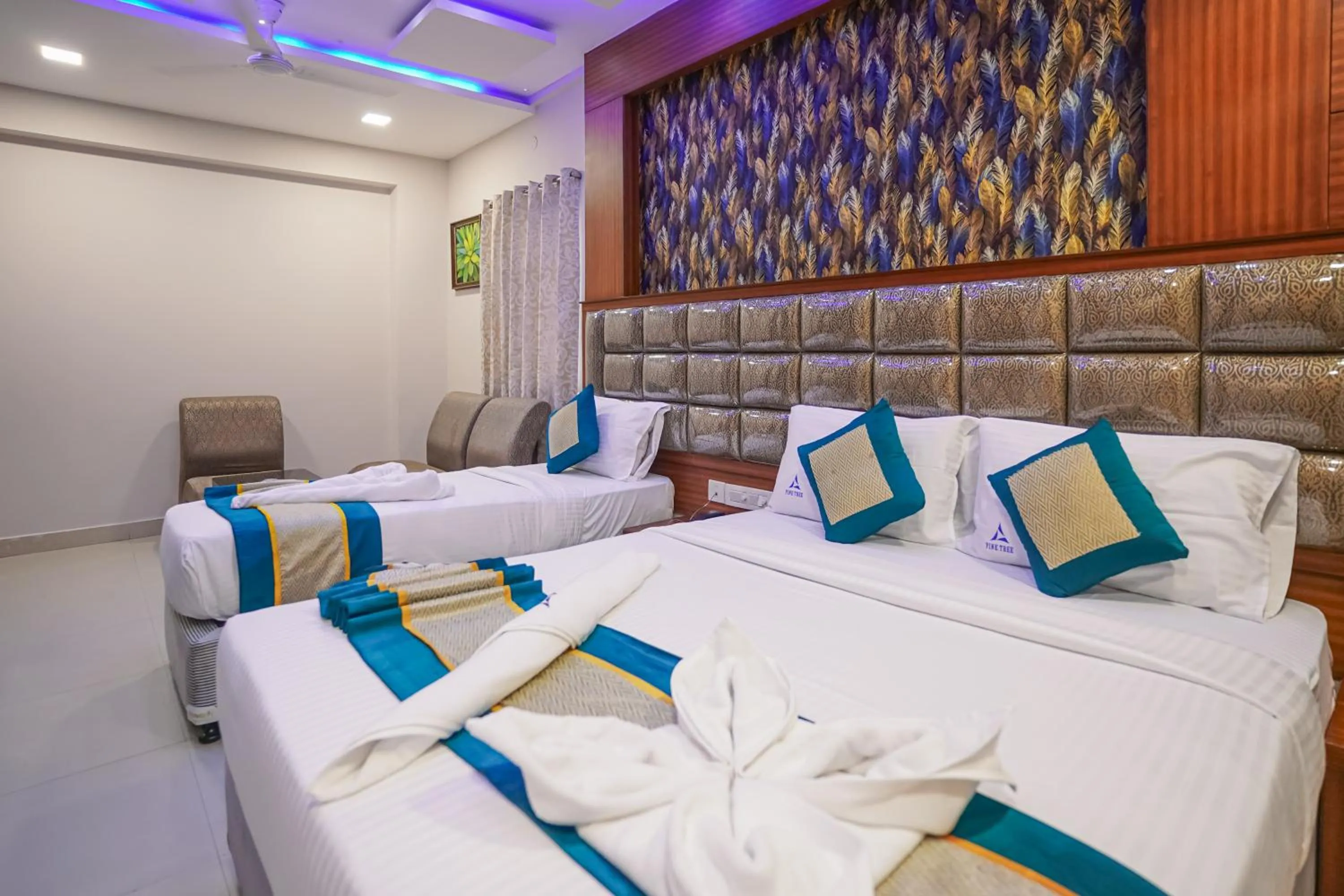 Bed in Pine Tree Boutique Hotel