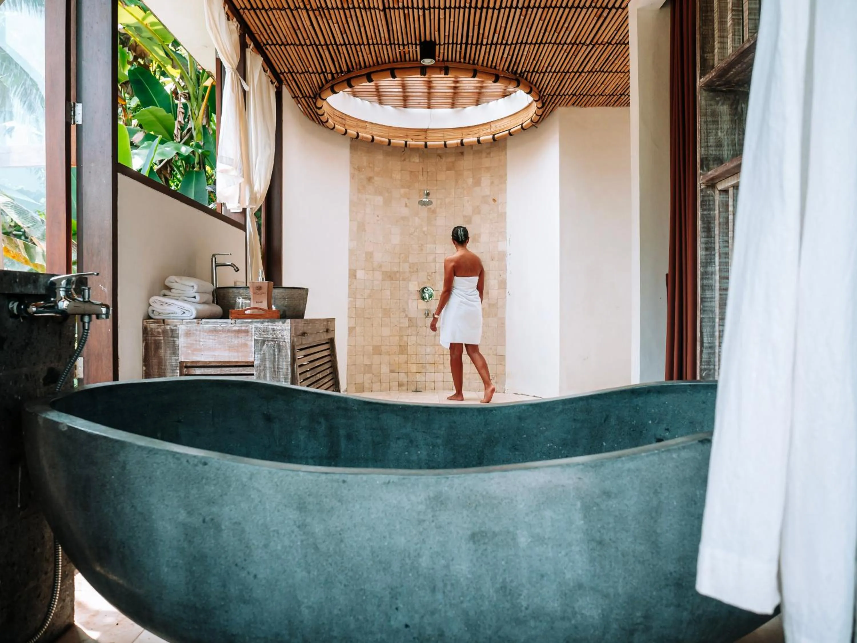 Bathroom in The Tirta Sari Villas