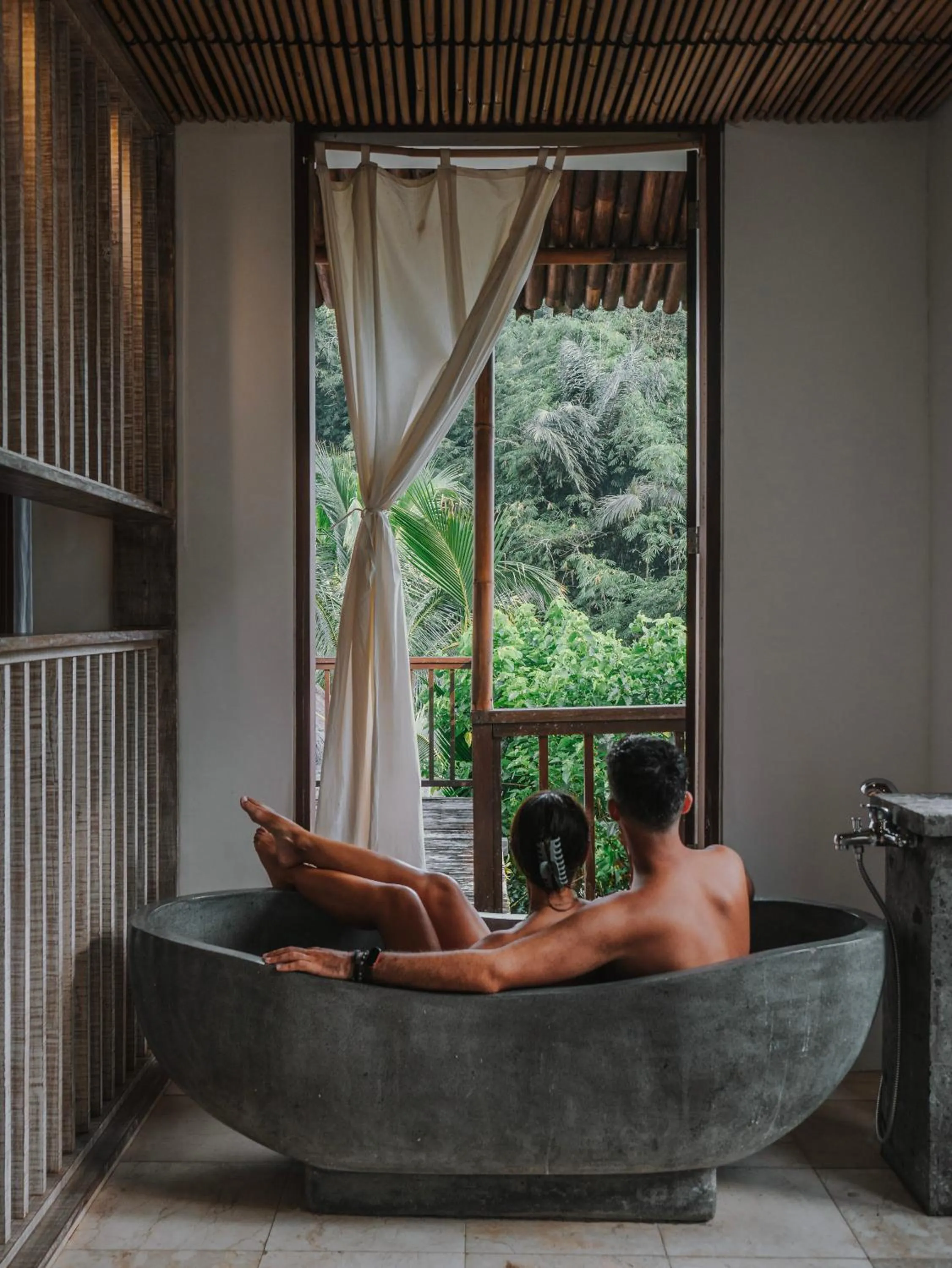 Bath in The Tirta Sari Villas