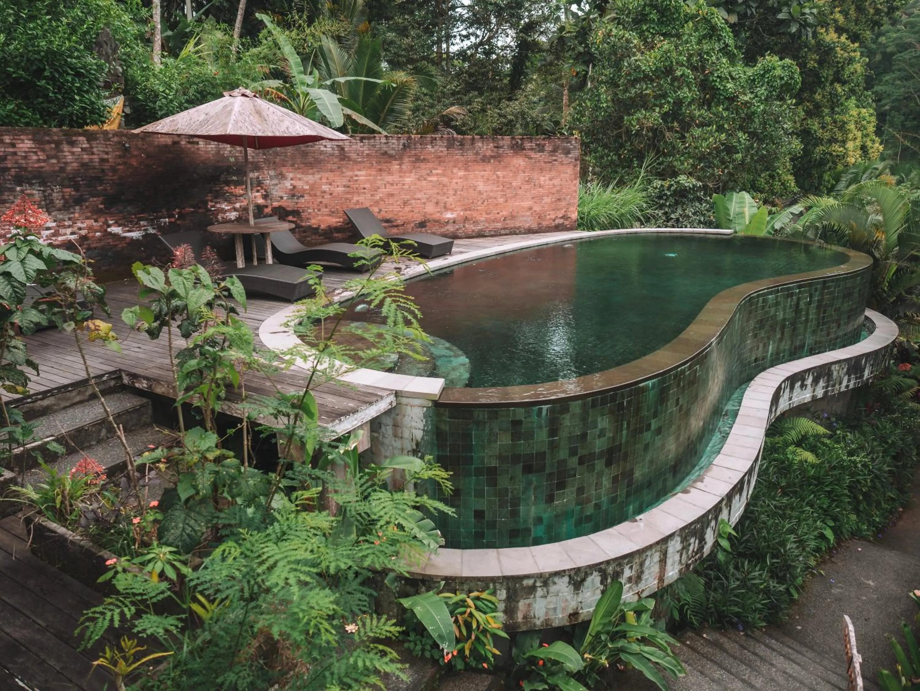 Swimming pool in The Tirta Sari Villas