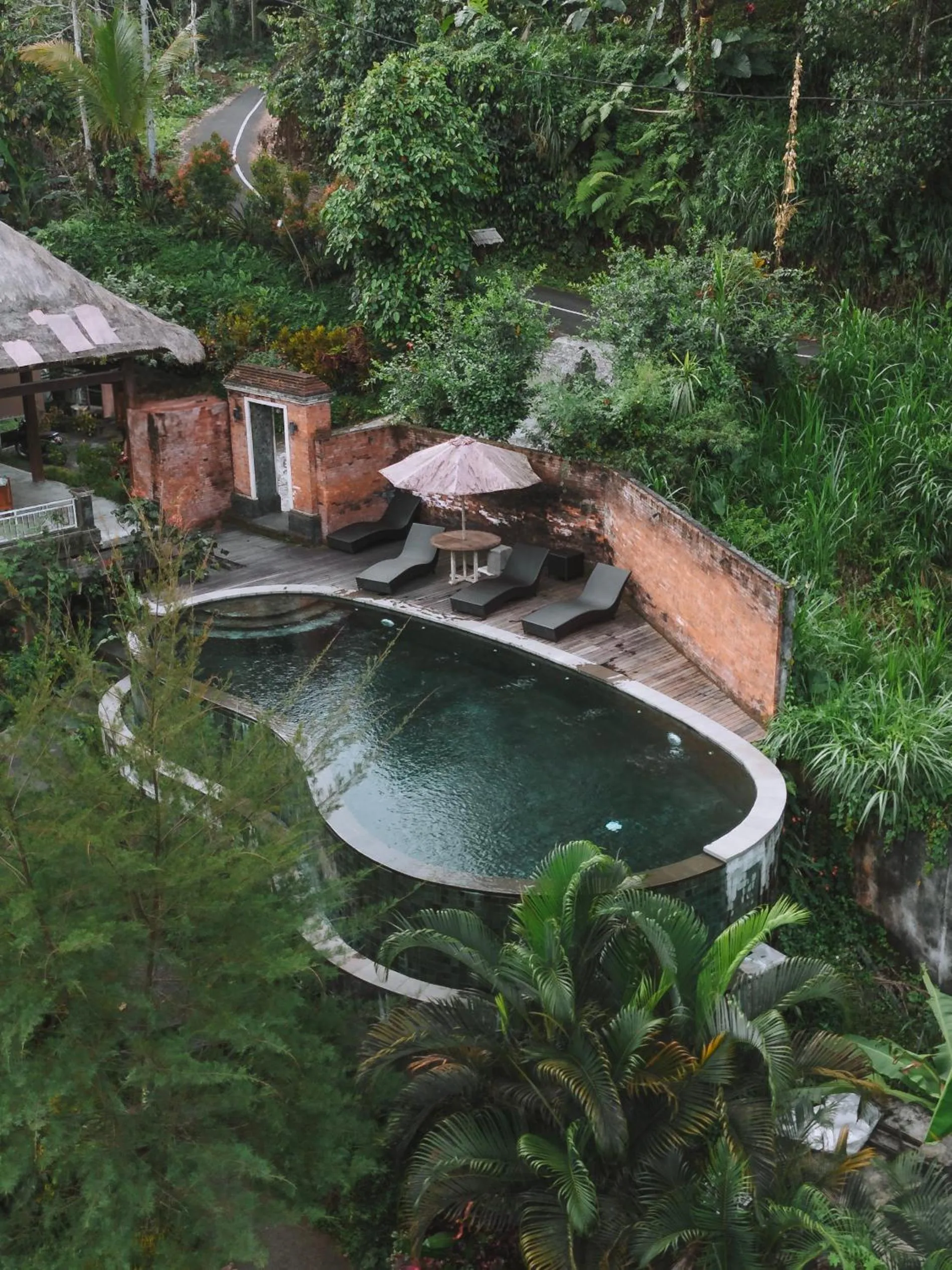 Swimming pool in The Tirta Sari Villas