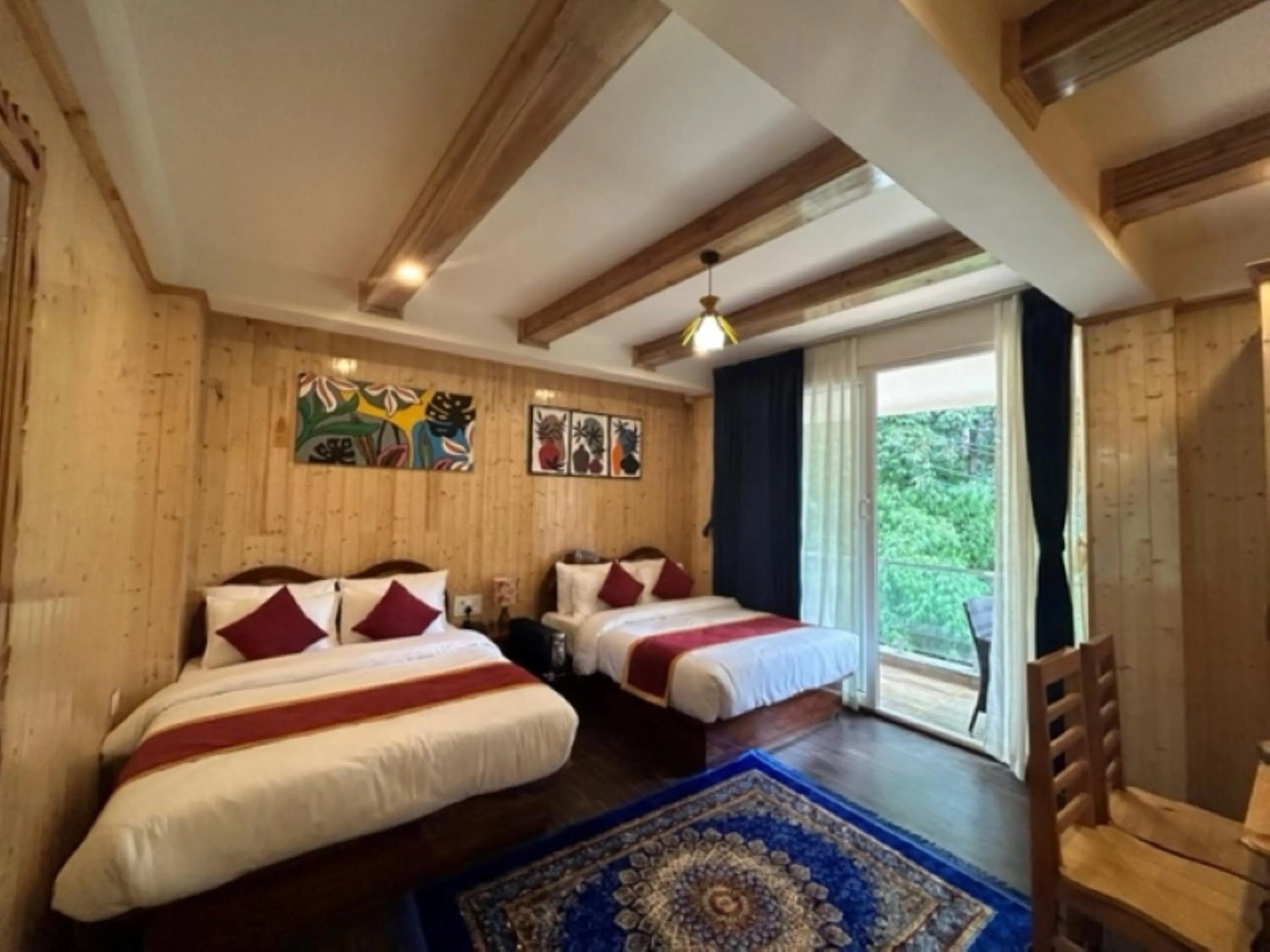 View (from property/room), Bed in Amaira Resort & Farms - Mirik, West Bengal