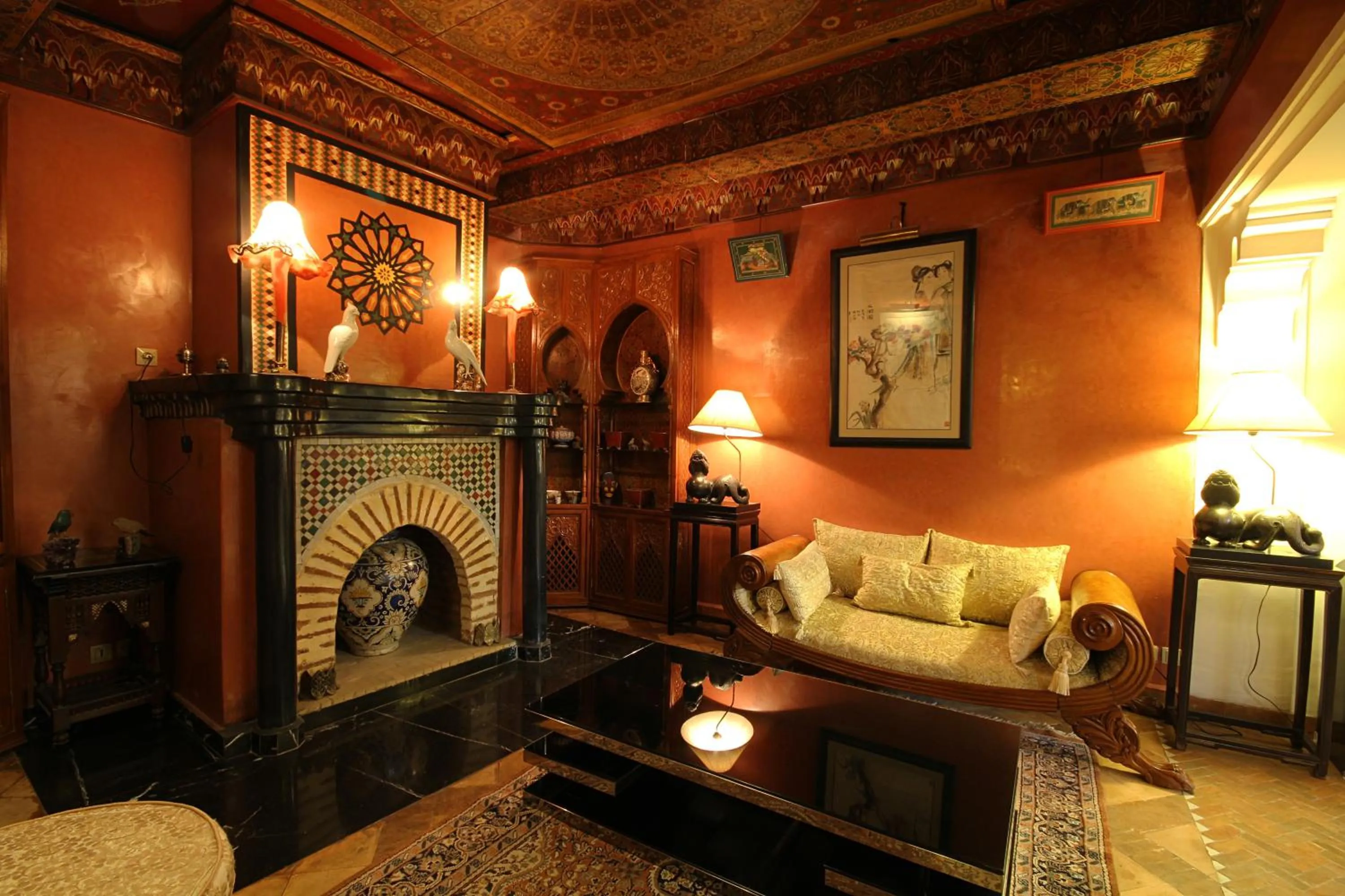 Living room in Riad Esmeralda