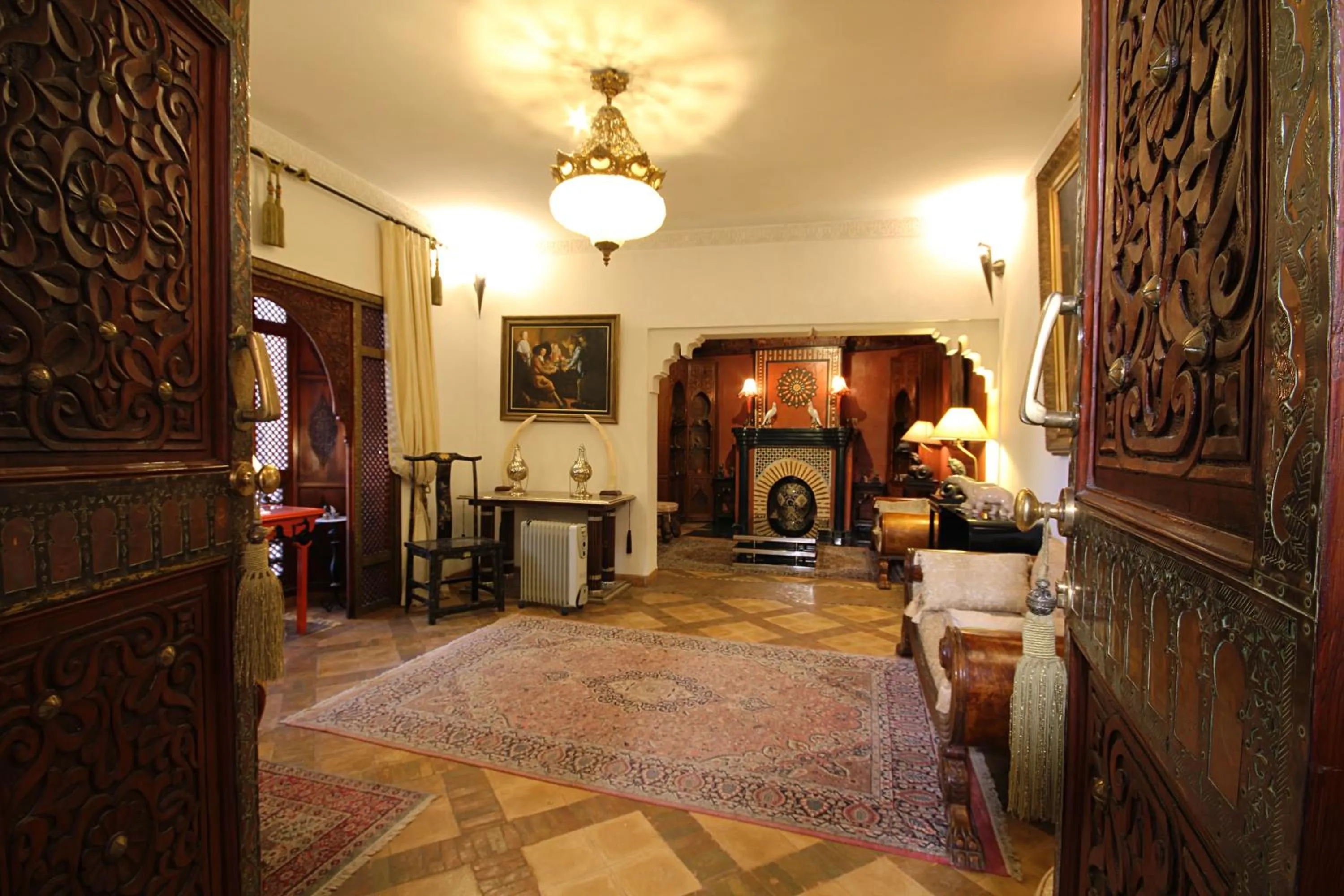 Living room in Riad Esmeralda