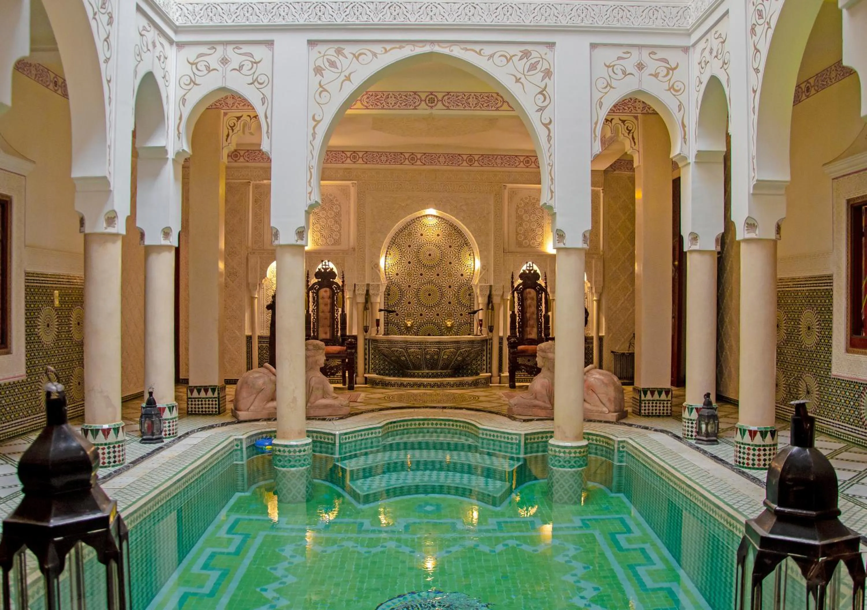 Pool view in Riad Esmeralda