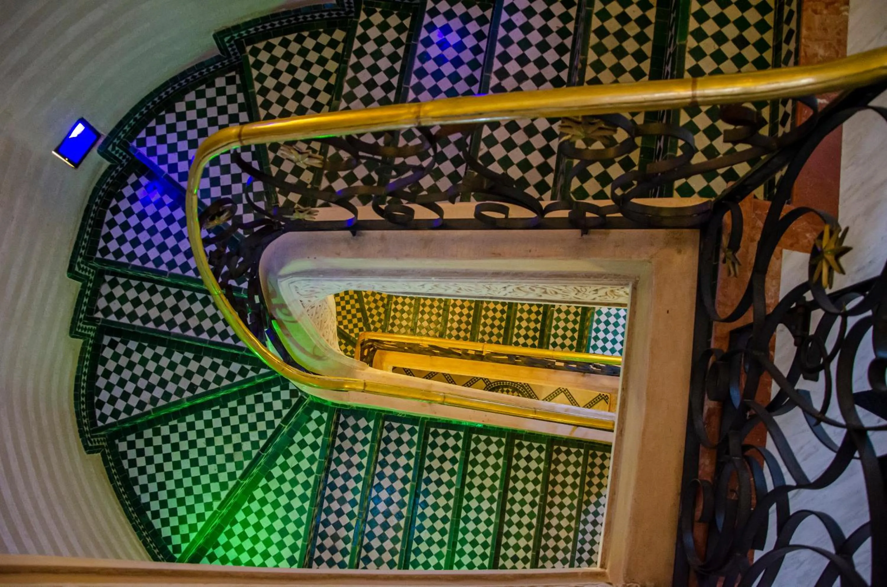 elevator in Riad Esmeralda