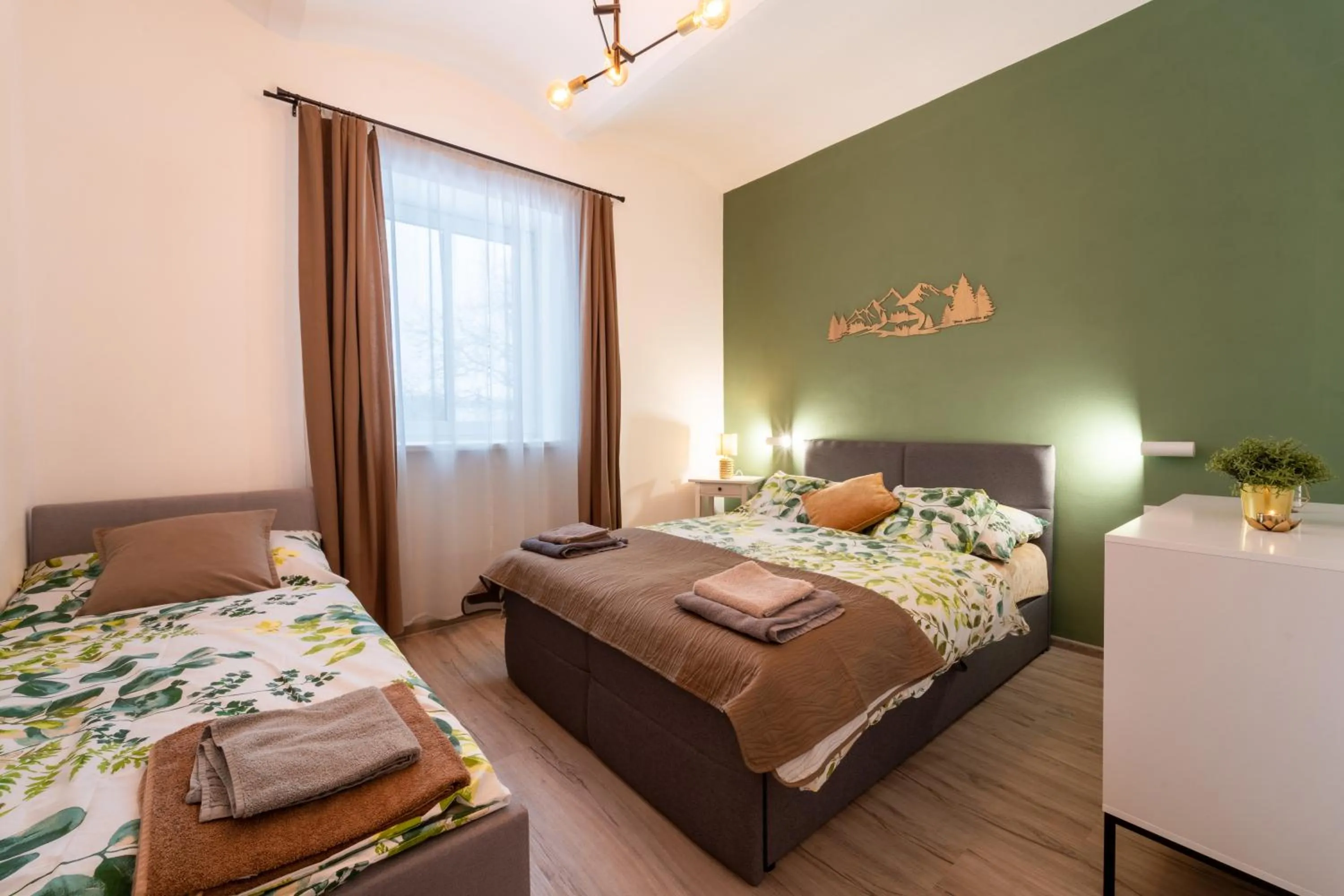 Bedroom, Bed in Wellness Apartmány Vila Republika