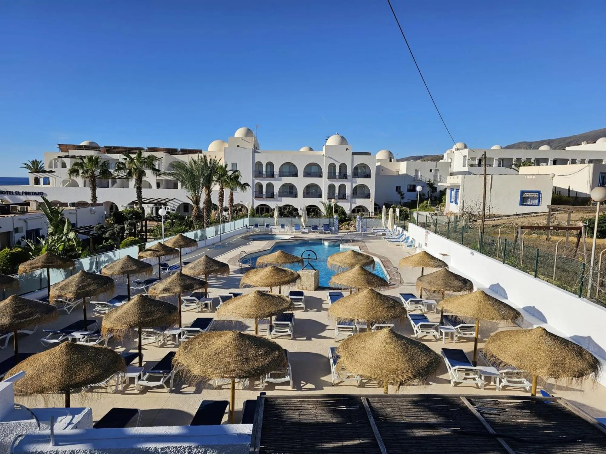 Pool view in Hotel El Puntazo I