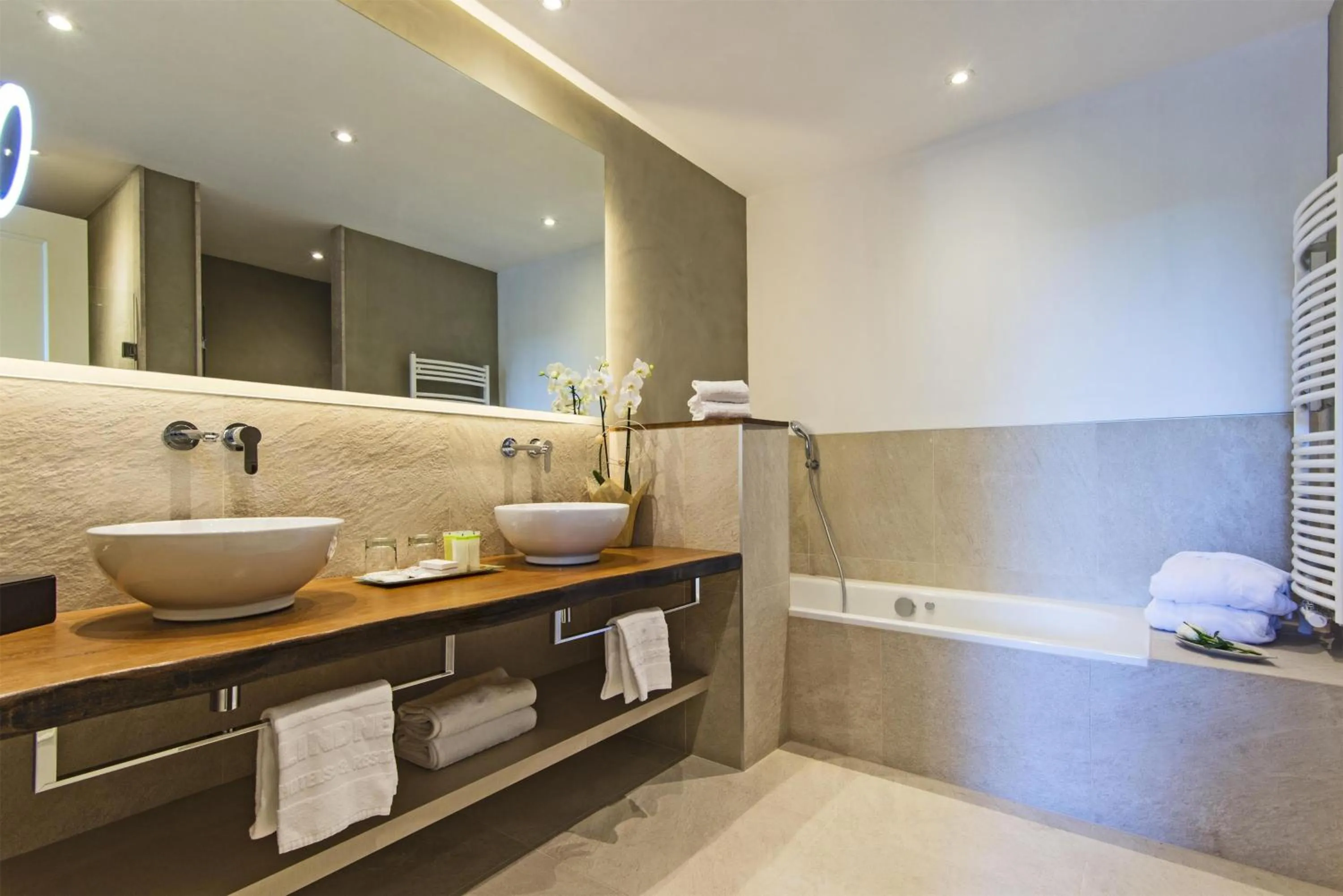 Bathroom in Lindner Hotel Mallorca Portals Nous, part of JdV by Hyatt