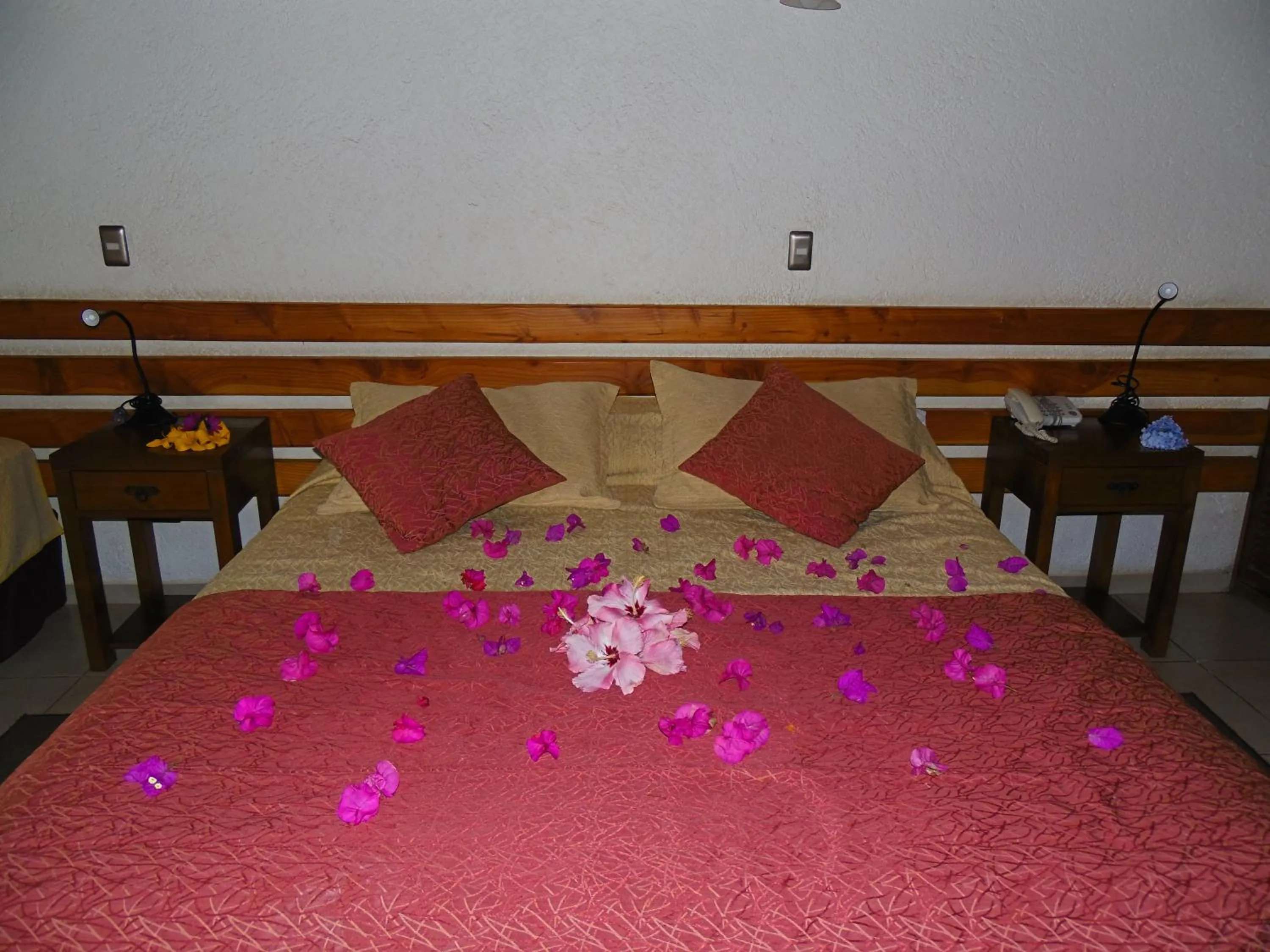 Bed in Hotel Puku Vai