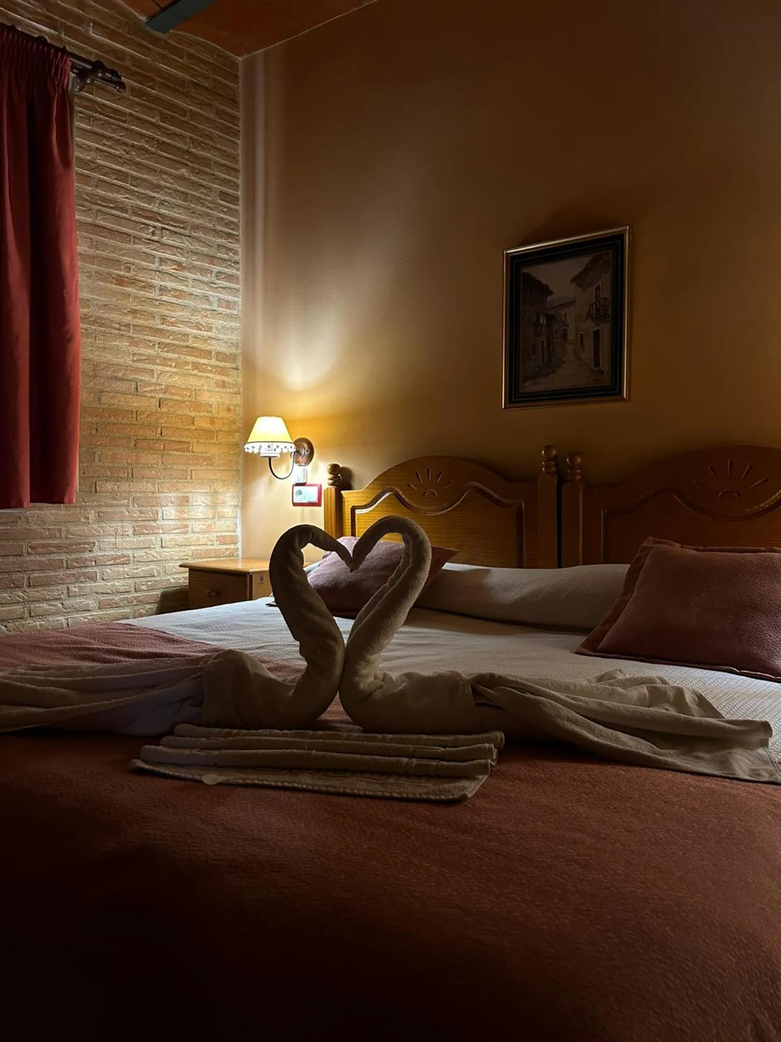 Bed in Hostal meson del rey