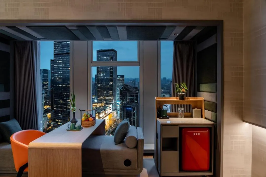 Seating area in Pagoda Hotel Chengdu Taikoo Li