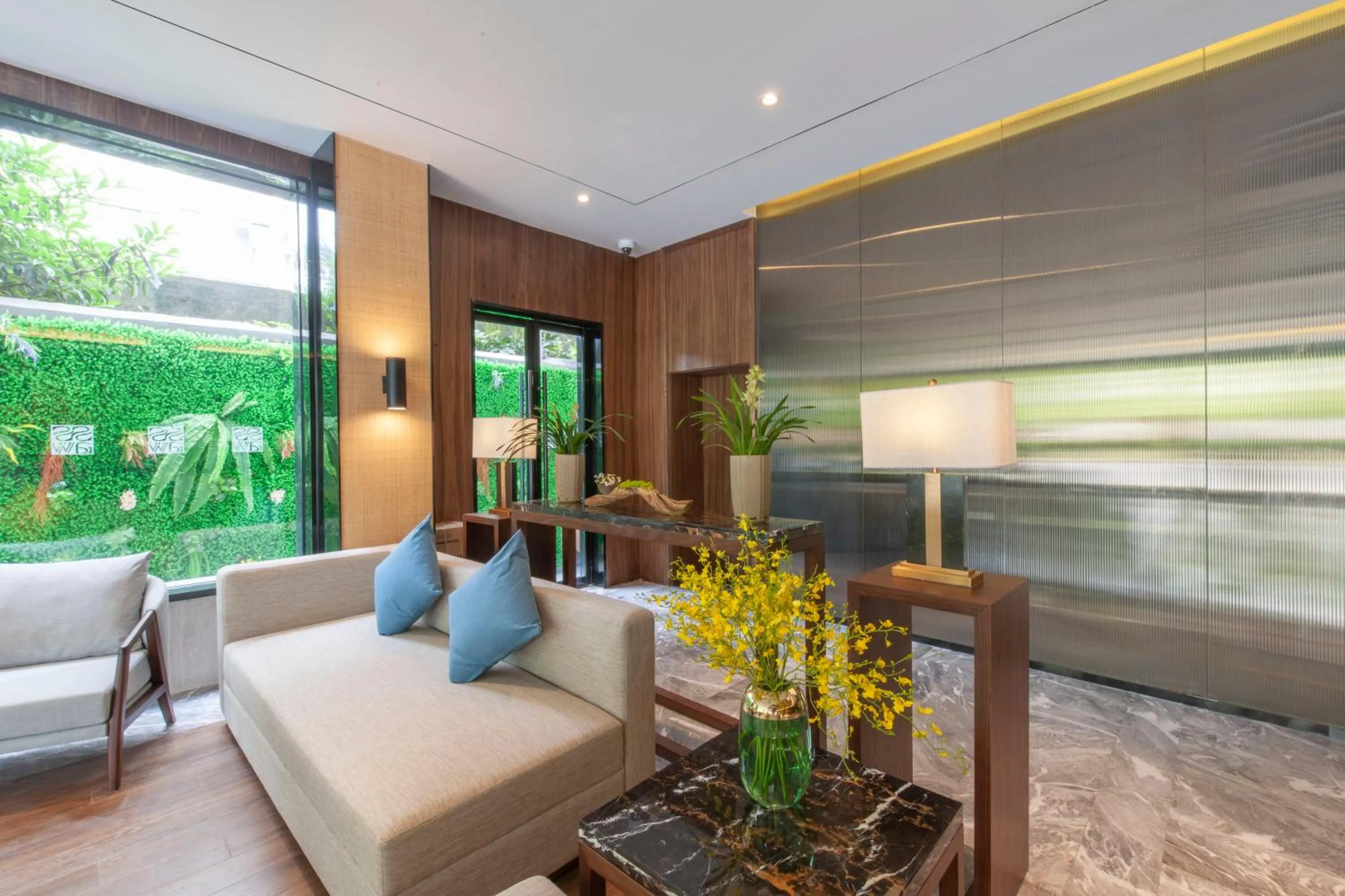 Seating area in SSAW Boutique Hotel Shanghai Huangpu River