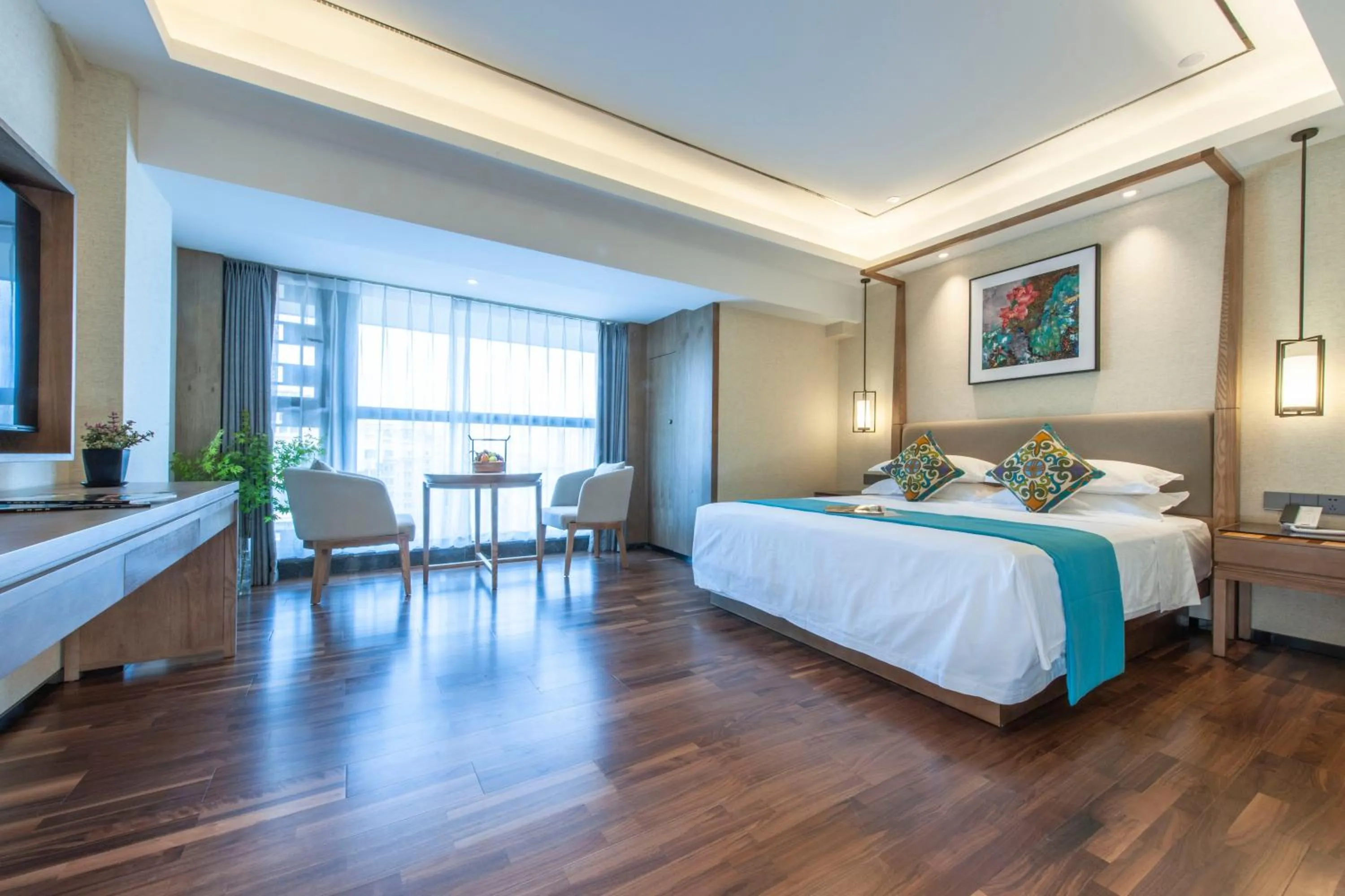 Bed in SSAW Boutiquel Hotel Xizi