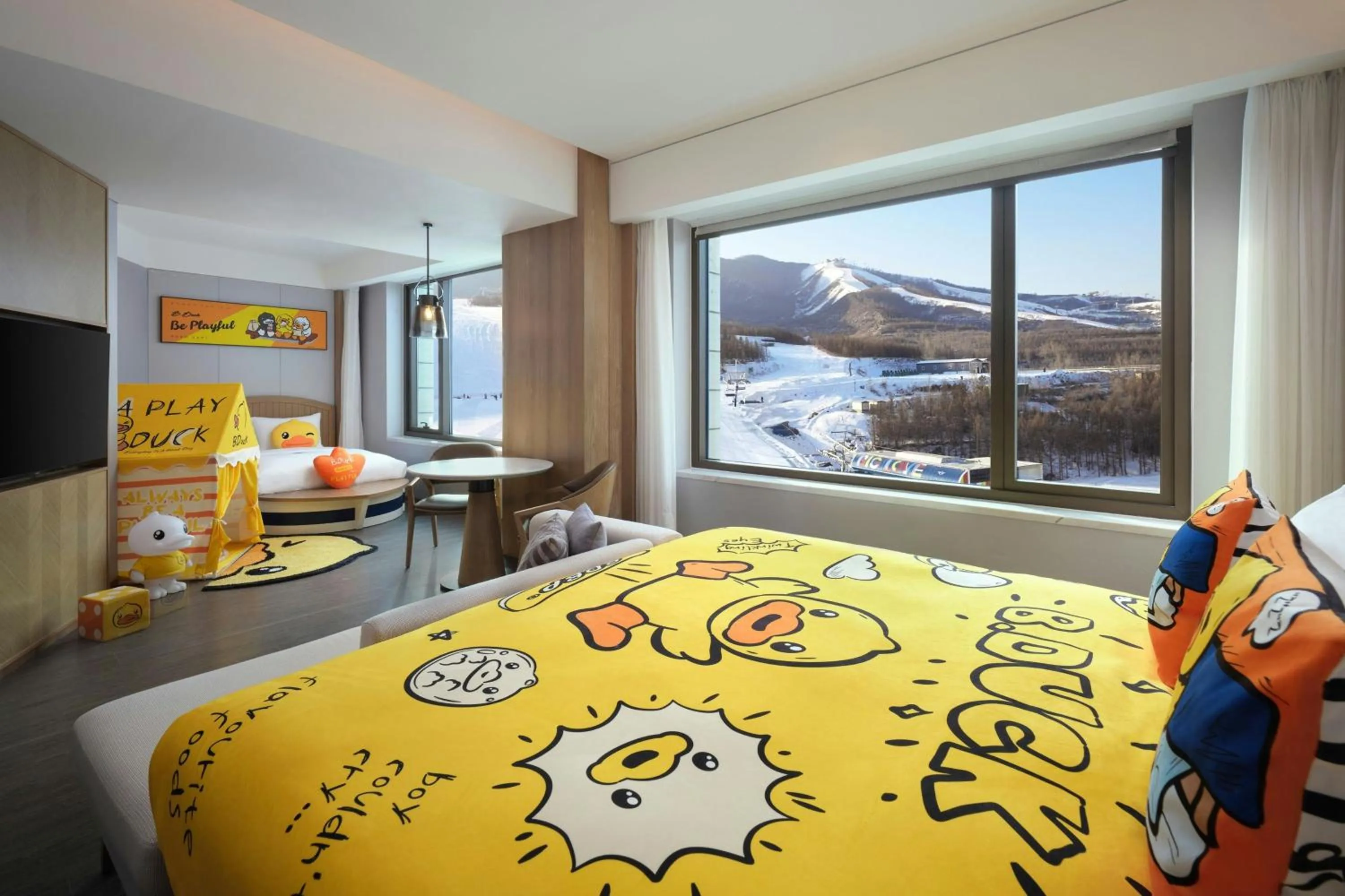 Bedroom, Bed in Courtyard by Marriott Chongli