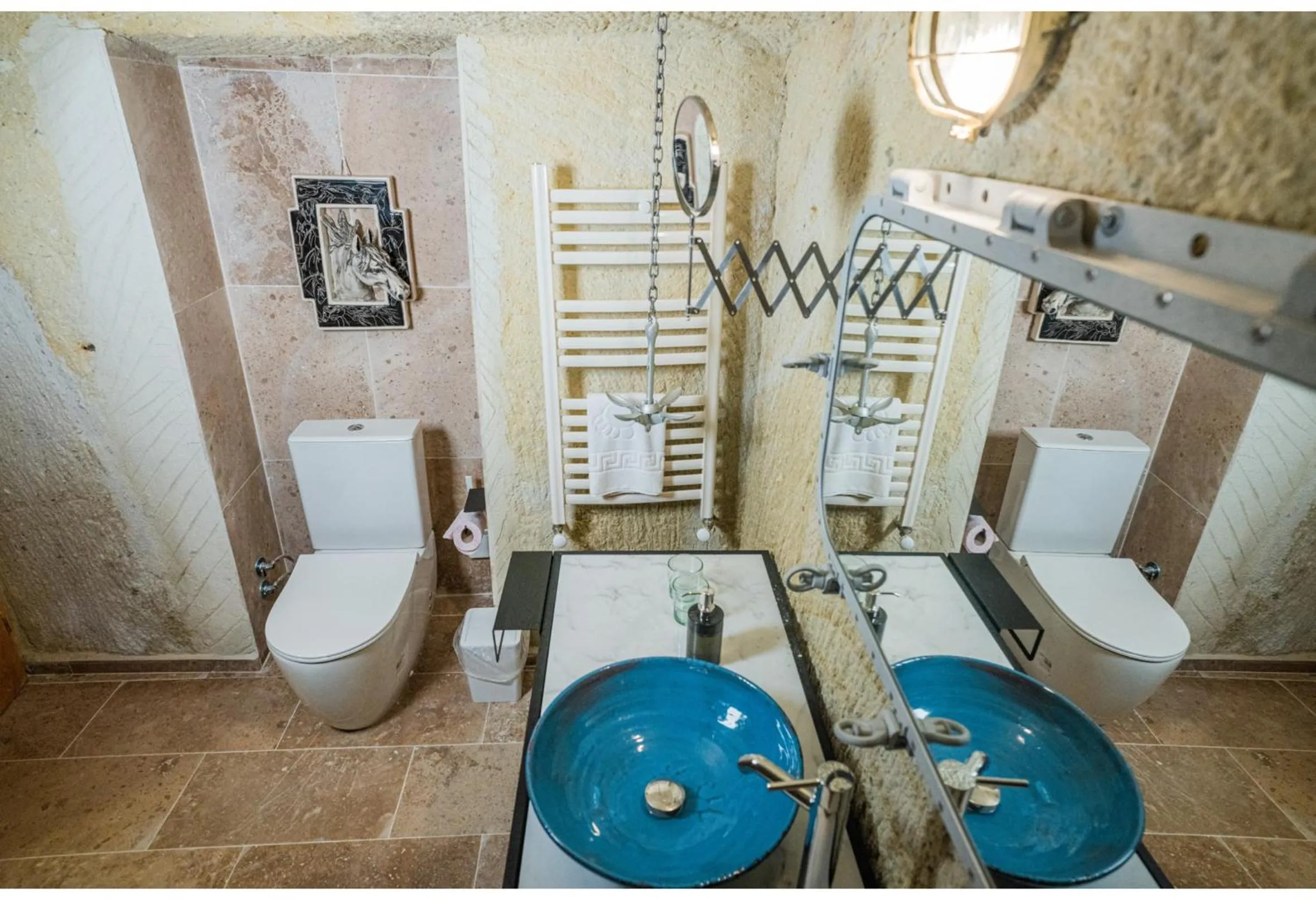 Toilet in Bala Cave House