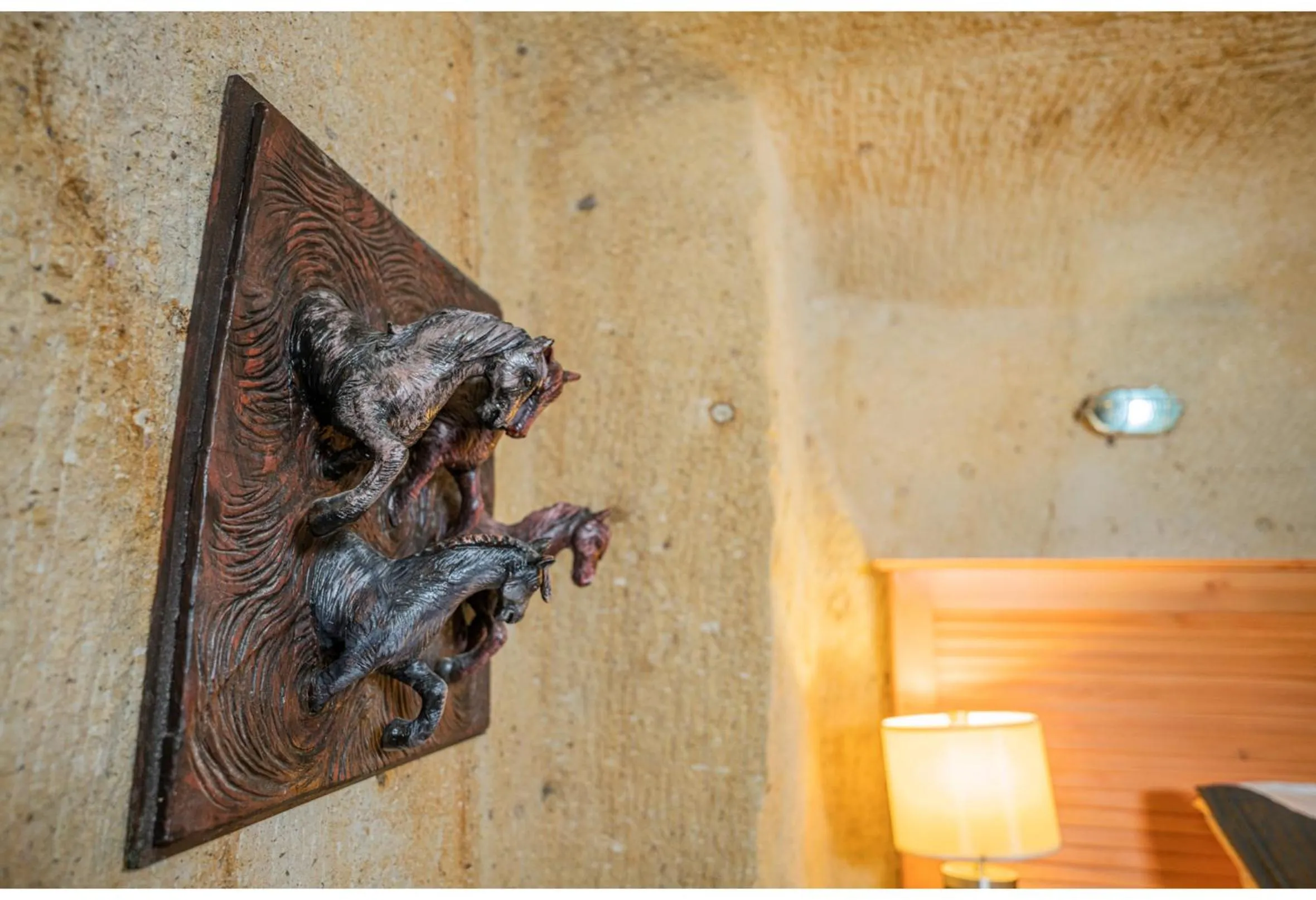 Decorative detail in Bala Cave House