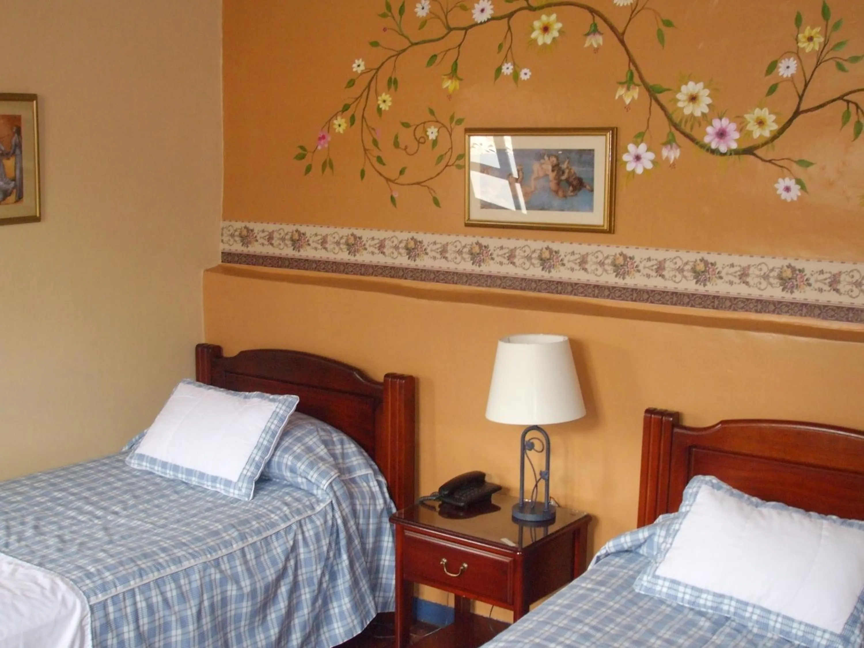 Decorative detail, Bed in Hotel Posada del Angel