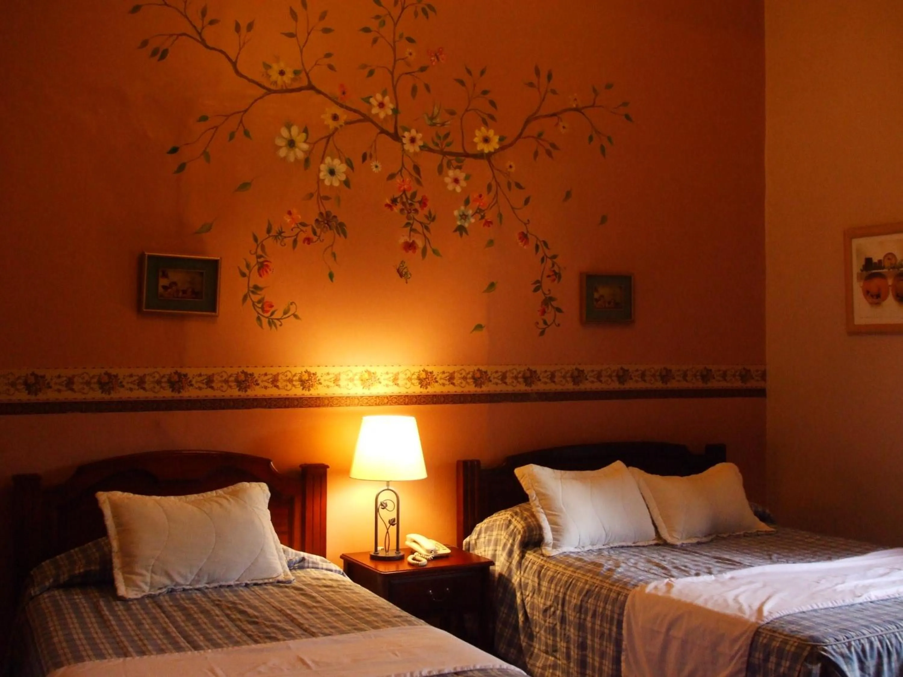 Decorative detail, Bed in Hotel Posada del Angel