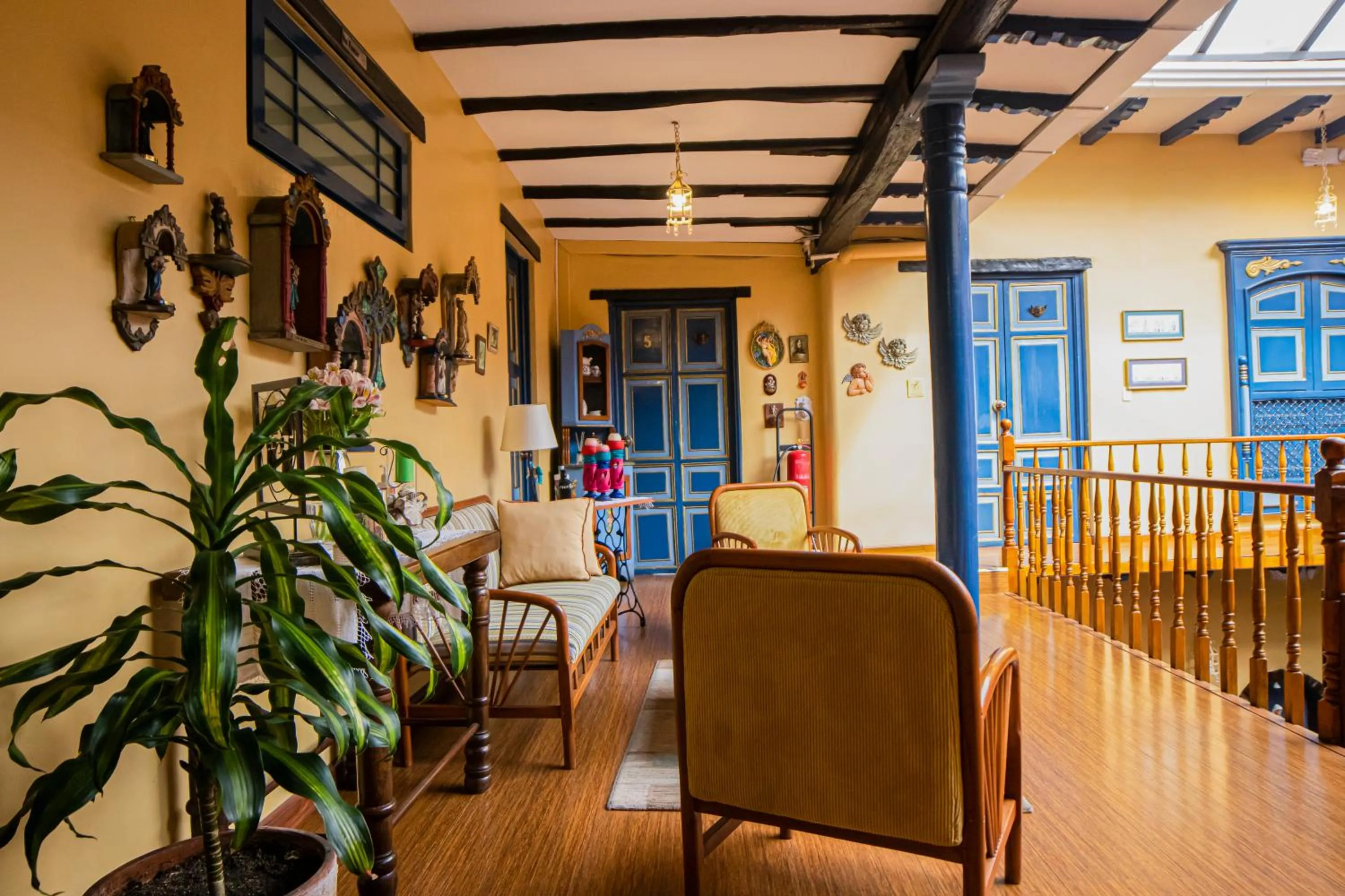 Living room in Hotel Posada del Angel