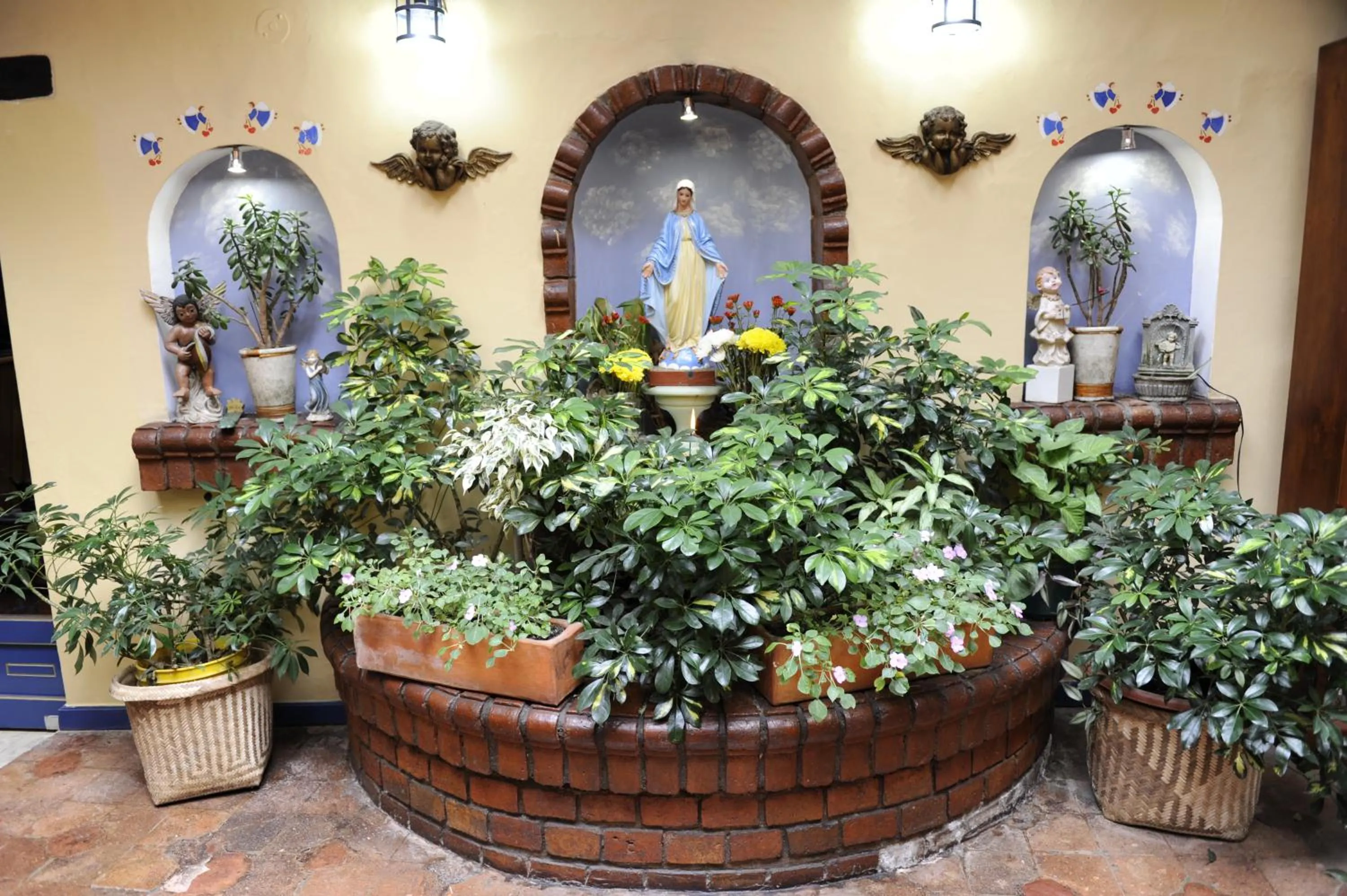 Garden in Hotel Posada del Angel