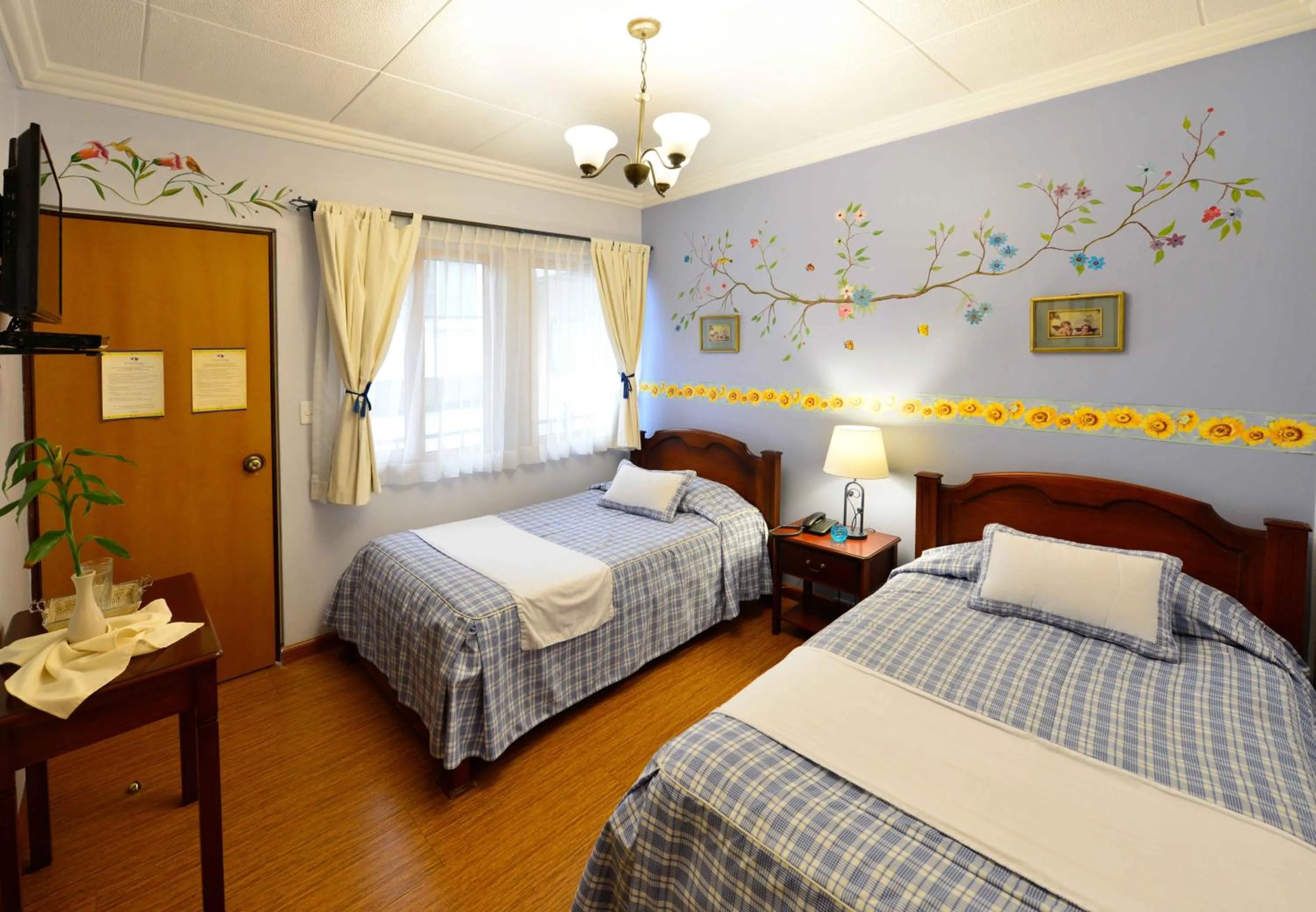 Decorative detail, Bed in Hotel Posada del Angel