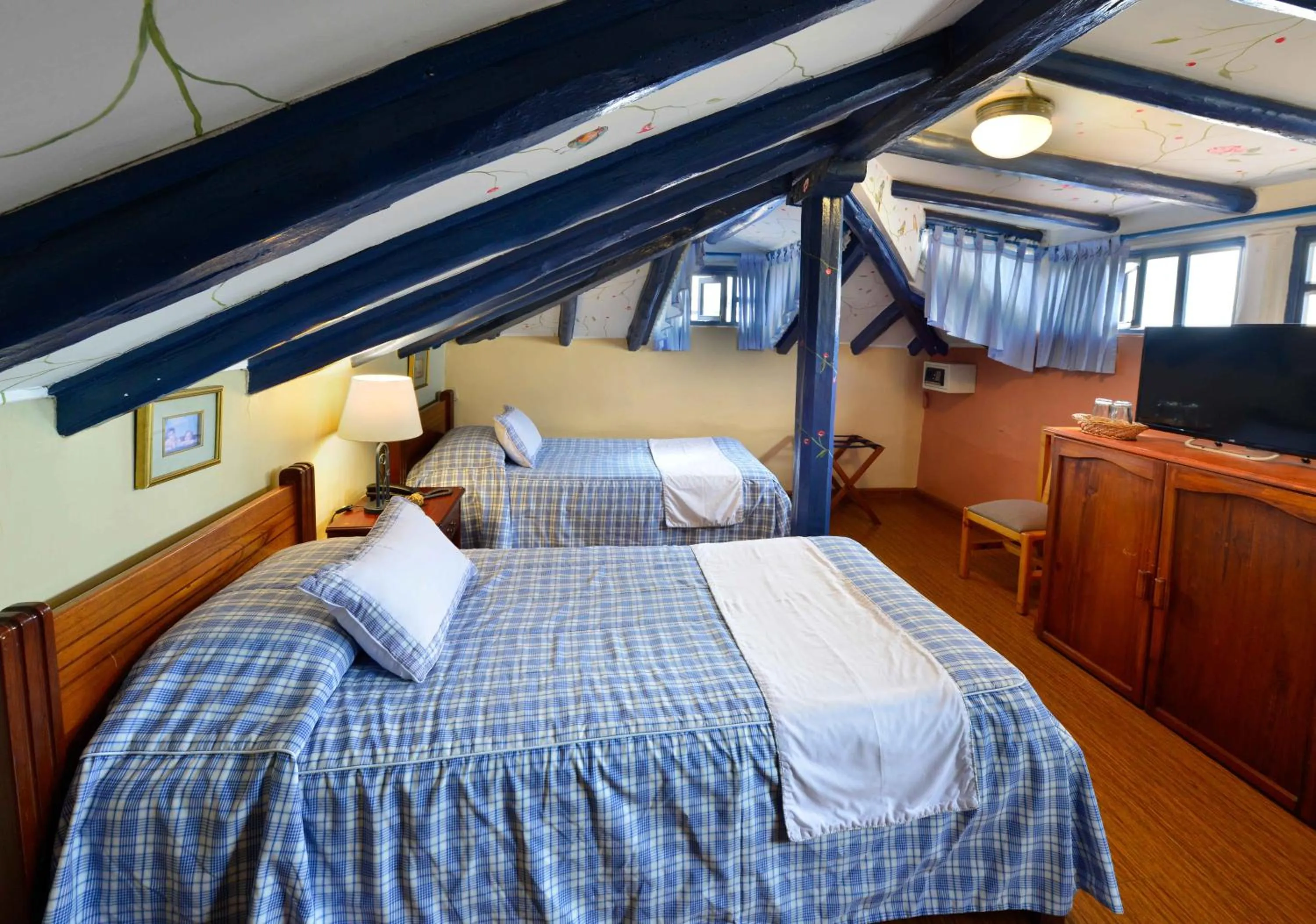 Decorative detail, Bed in Hotel Posada del Angel