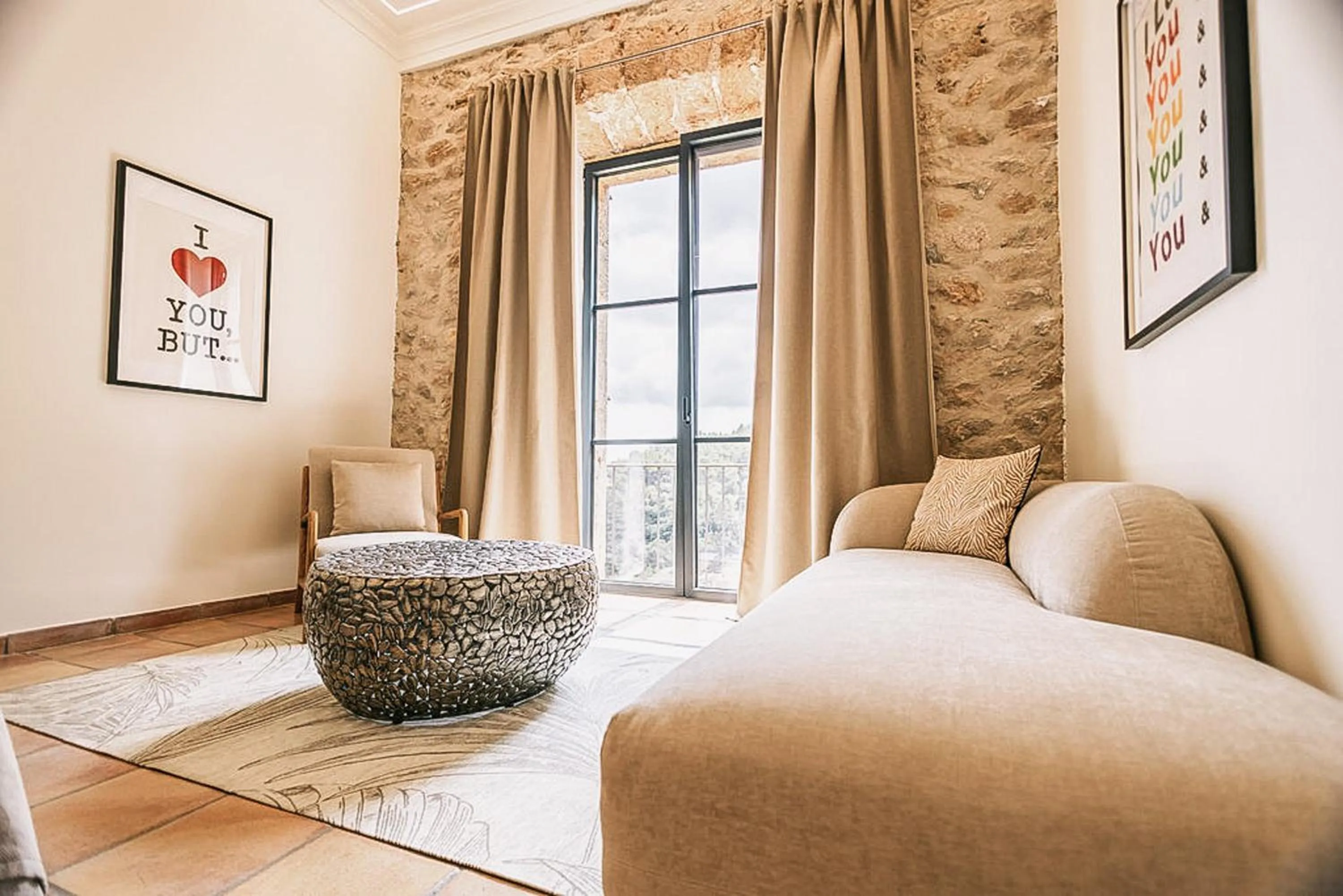 Seating area in Posada del Marqués I A Slow Design Hotel